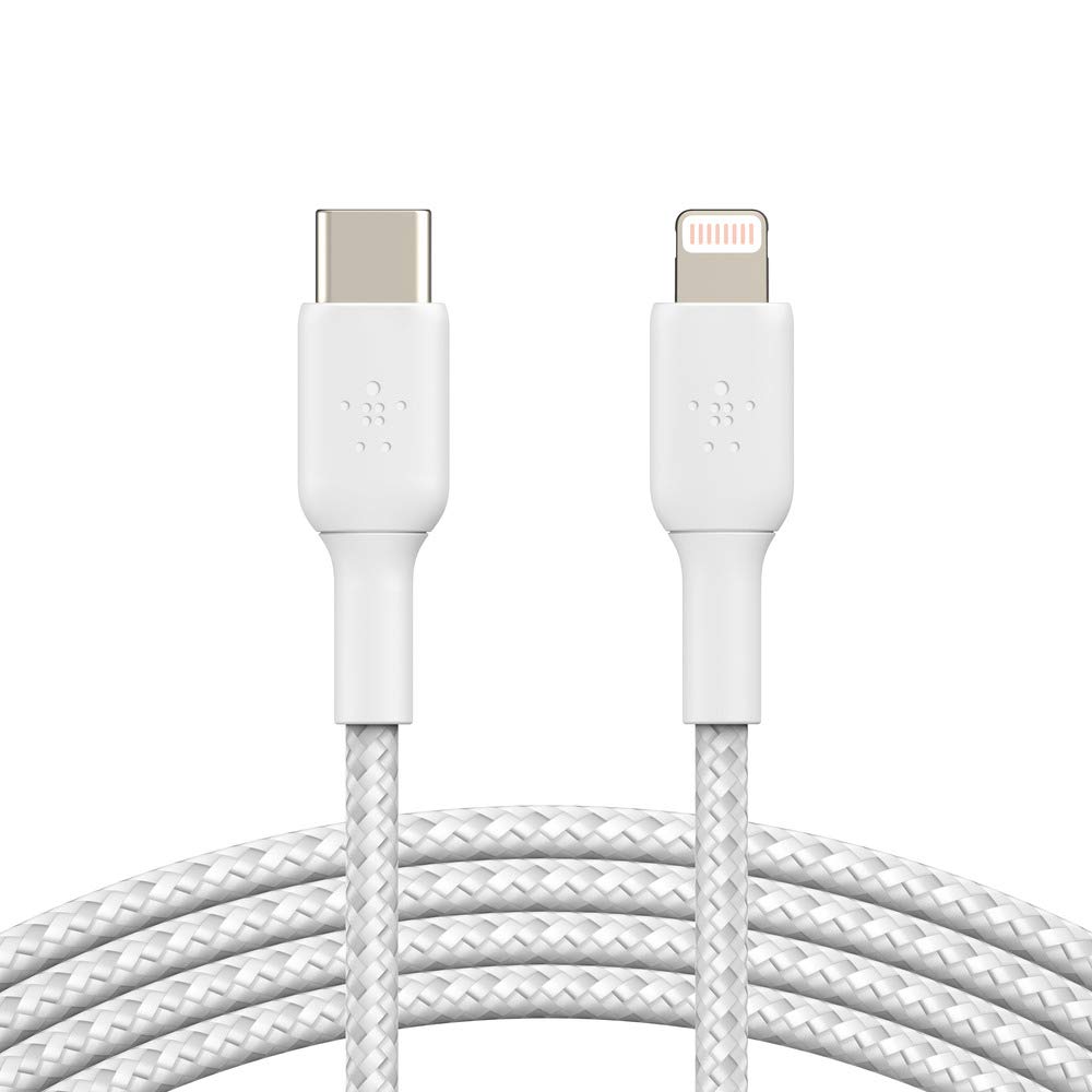 belkin-c-ble-usb-c-vers-lightning-gaine-tress-e-3-m-blanc image 3