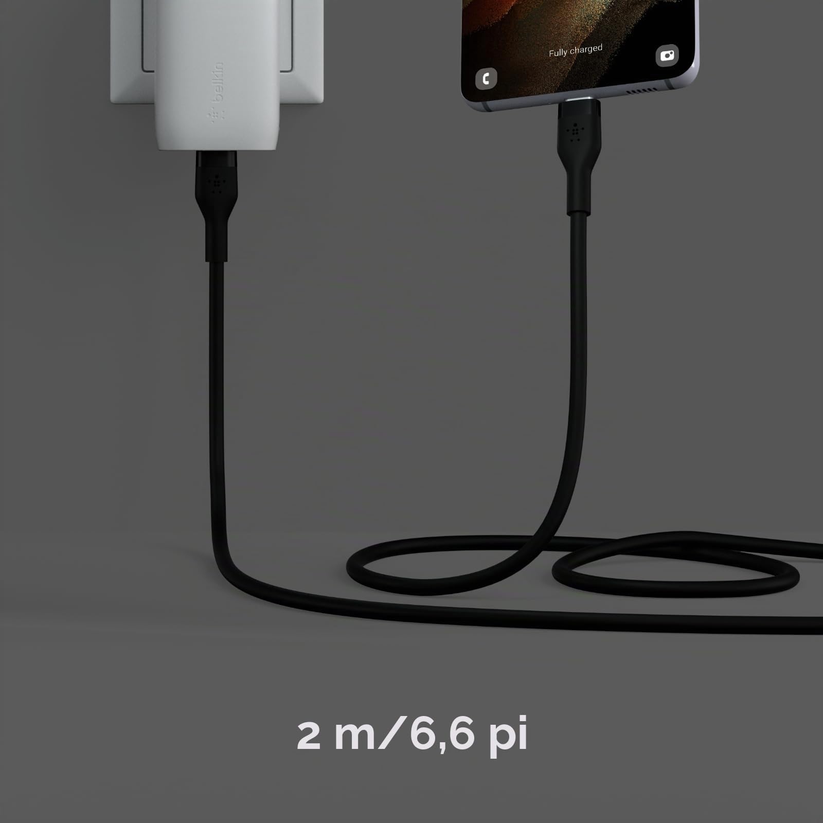 c-ble-belkin-boostcharge-flex-usb-c-vers-usb-c-silicone-souple-2m-noir image 5