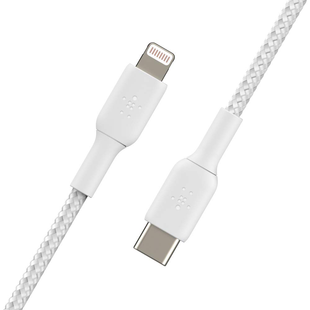 belkin-c-ble-usb-c-vers-lightning-gaine-tress-e-3-m-blanc image 4