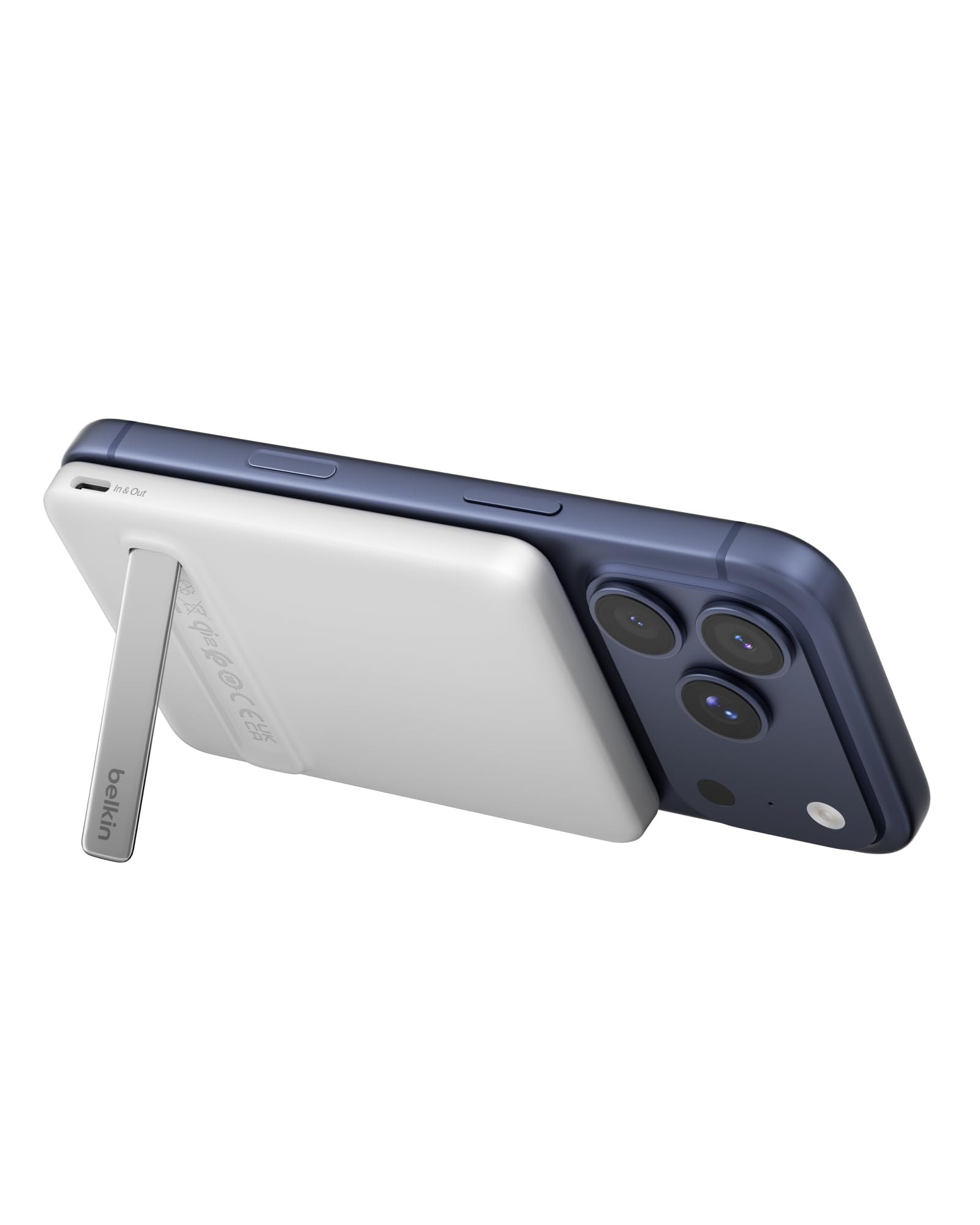 belkin-boostcharge-batterie-externe-qi2-15-w-magn-tique-5-000-mah-avec-b-quille- image 1