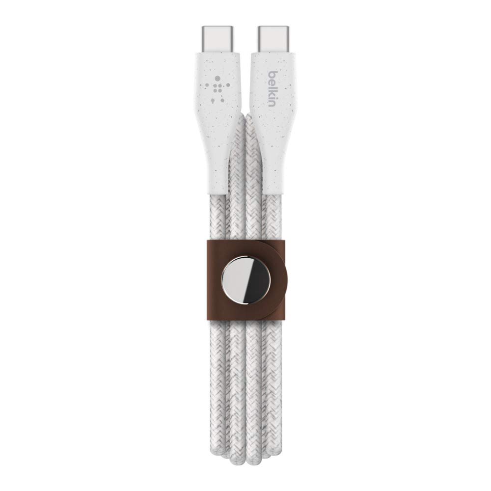 belkin-boostcharge-c-ble-usb-c-vers-usb-c-avec-sangle-de-fermeture-1-2-m-blanc image 5