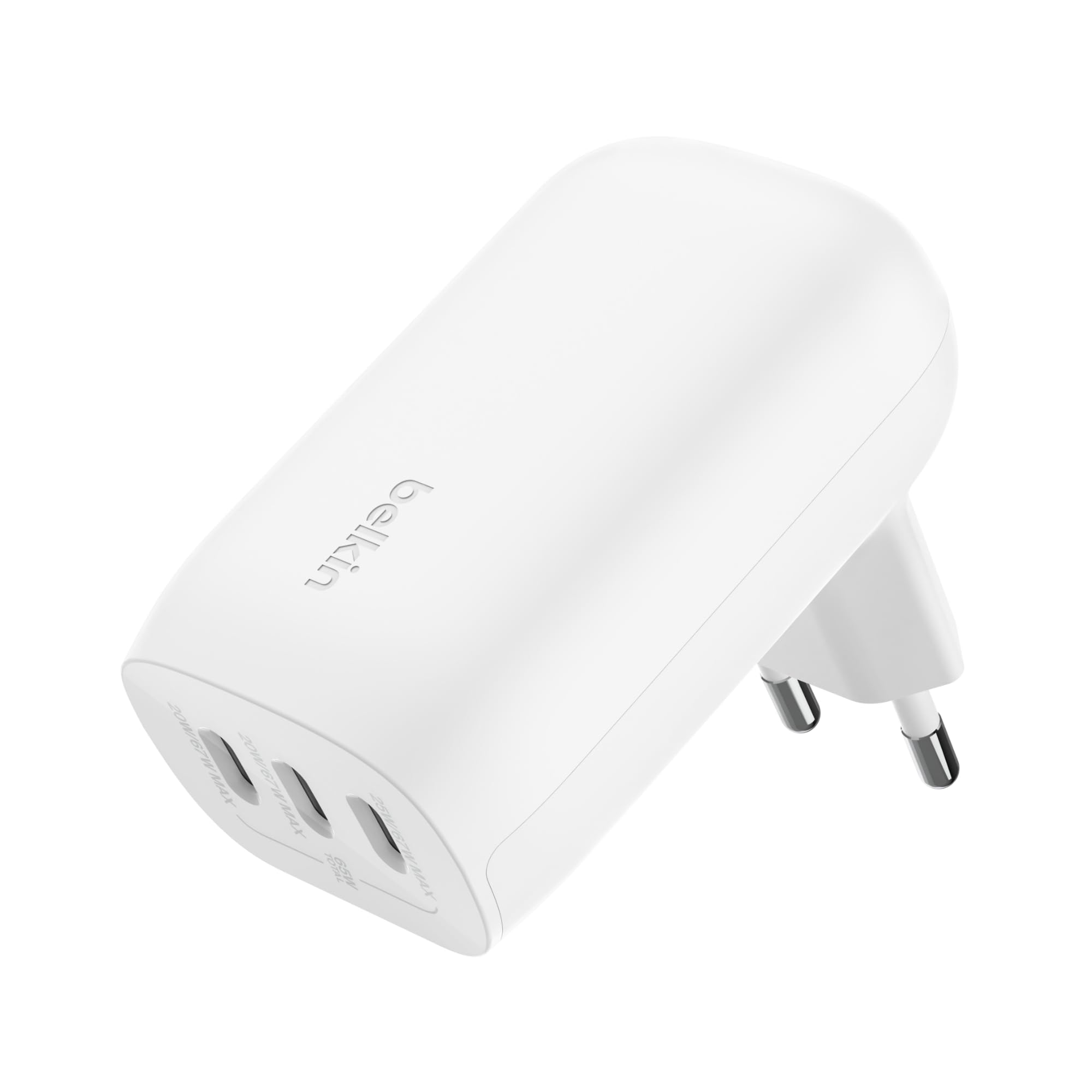 chargeur-belkin-boostcharge-67-w-3-ports-usb-c-pd-3-1-et-pps-blanc image 1