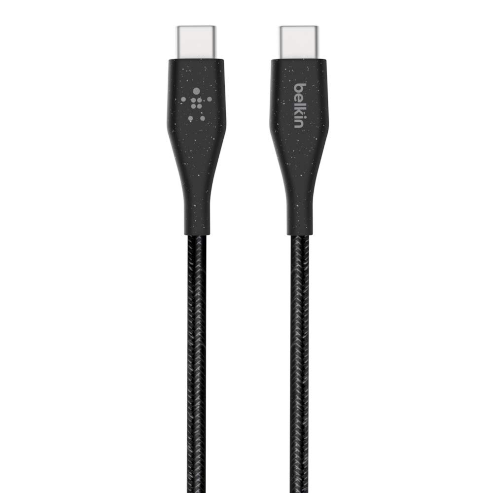 belkin-boostcharge-c-ble-usb-c-vers-usb-c-avec-sangle-de-fermeture-1-2-m-noir image 2