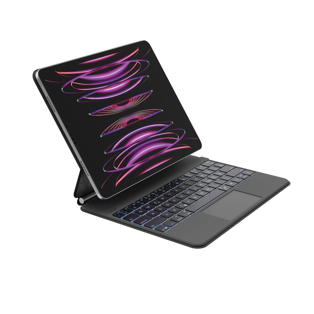 belkin-tui-pro-pour-ipad-avec-clavier-r-tro-clair-trackpad-support-magn-tique-ip image 2