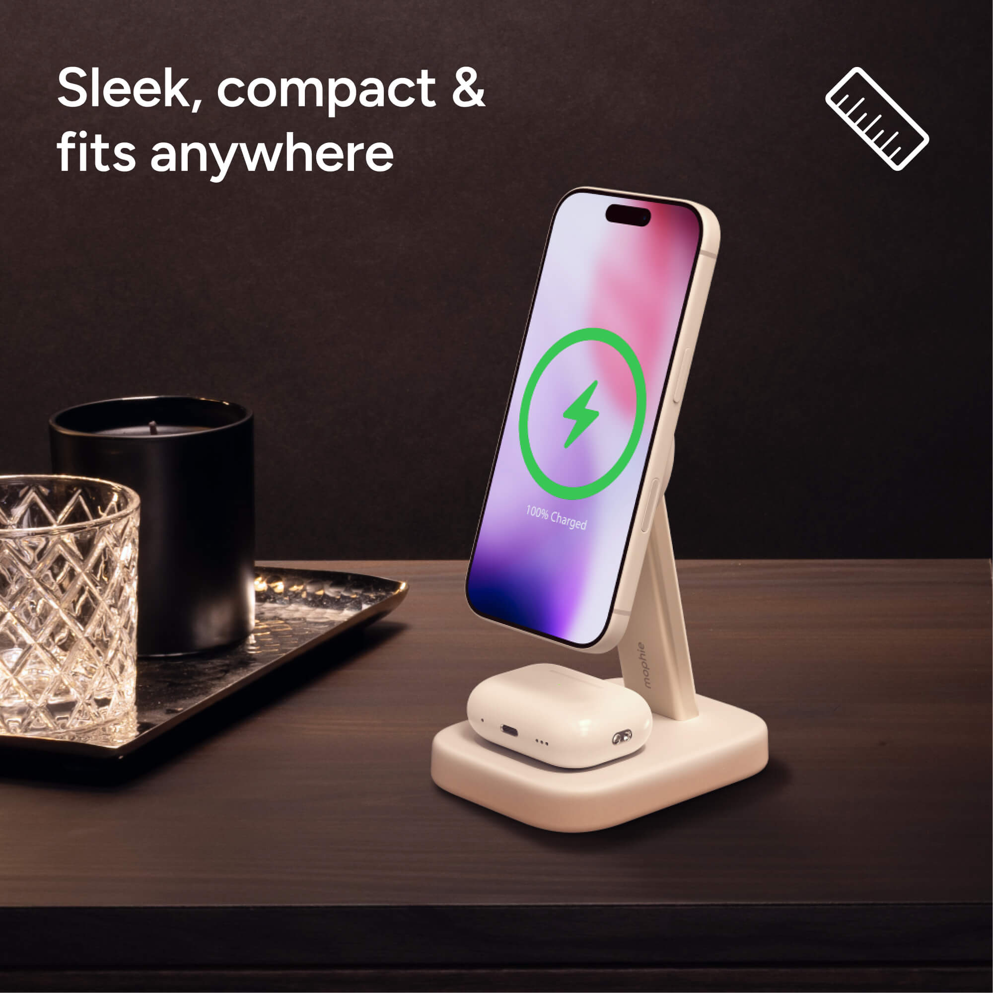 mophie-2-in-1-wireless-charging-stand-pour-iphone-et-airpods-charge-sans-fil-mag image 7