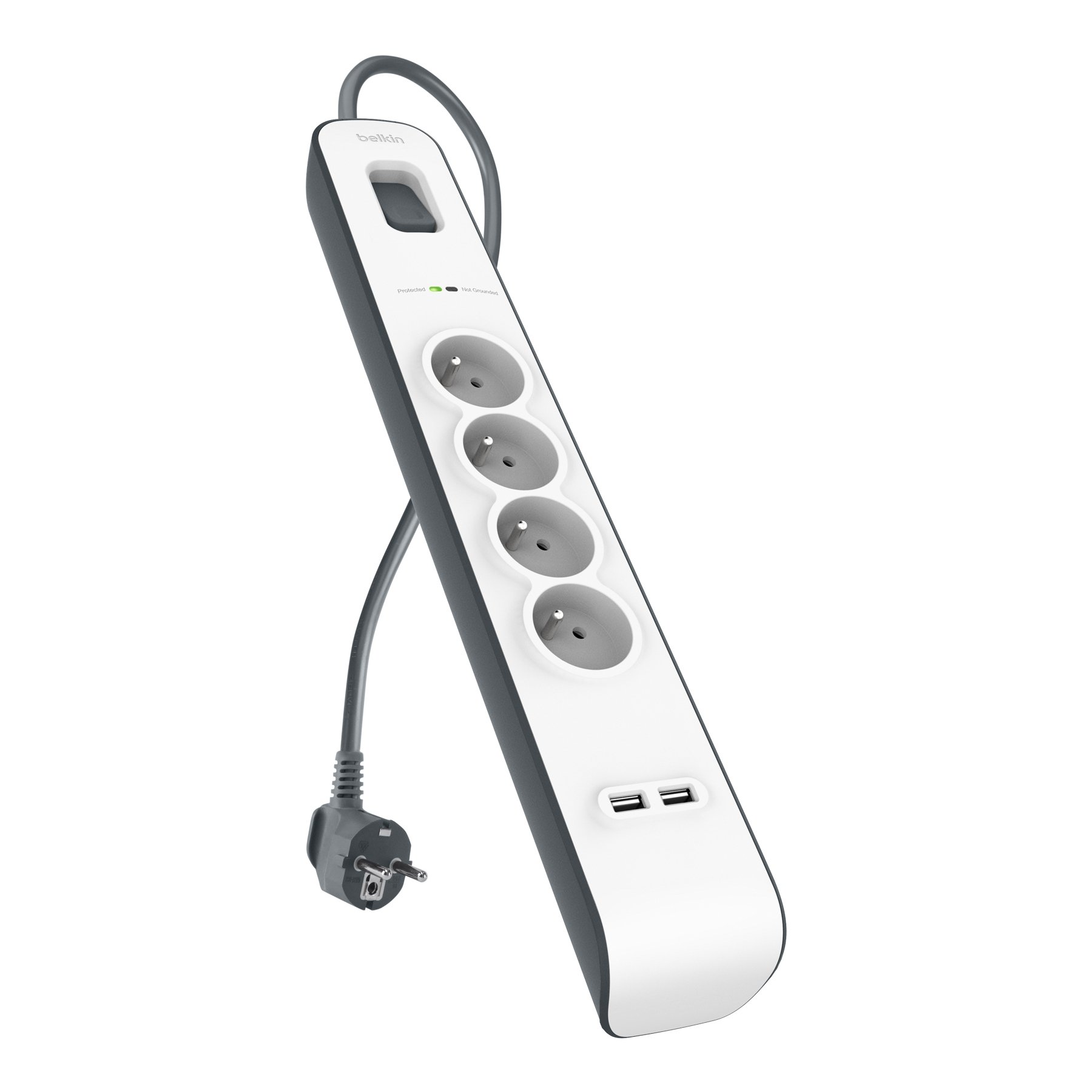 belkin-parafoudre-4-prises-525-joules-cordon-2-m-2-ports-usb-blanc image 1