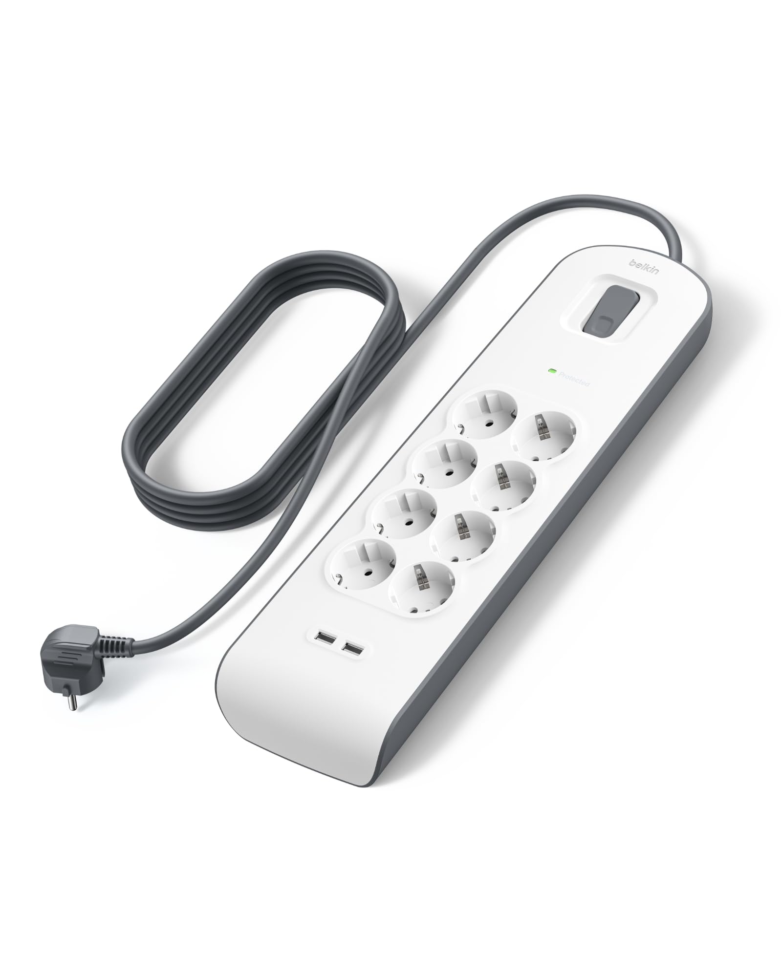 belkin-parafoudre-4-prises-525-joules-cordon-2-m-2-ports-usb-blanc image 7