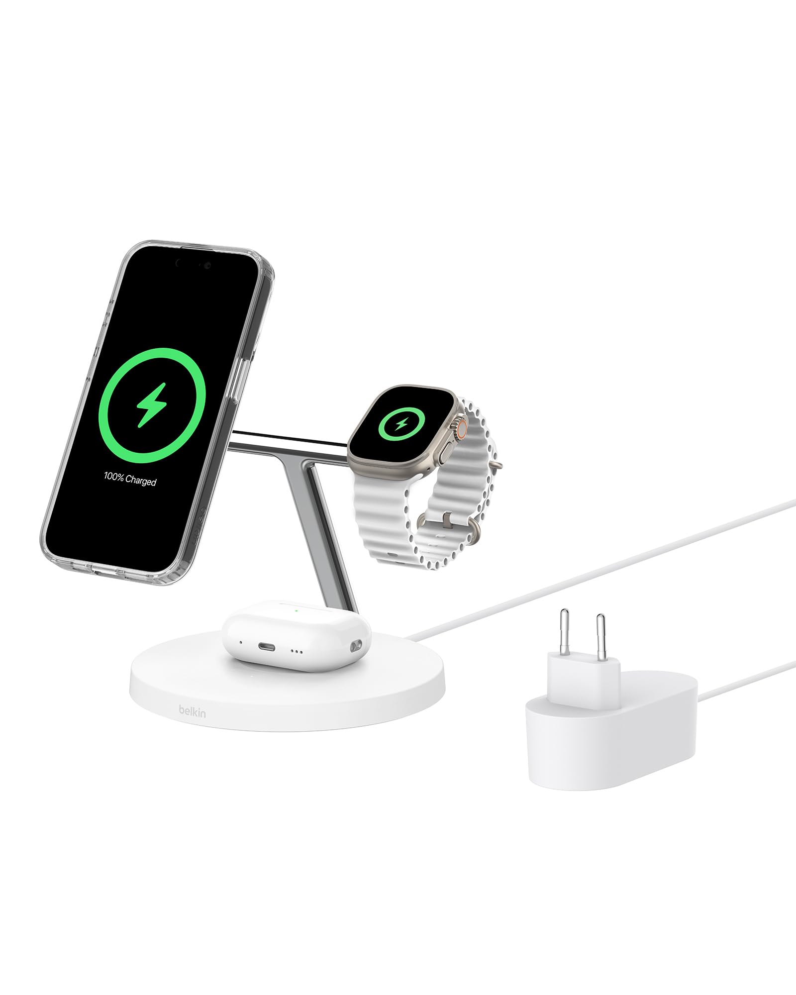station-de-recharge-belkin-boostcharge-3-en-1-avec-qi2-compatible-magsafe-pour-i image 1