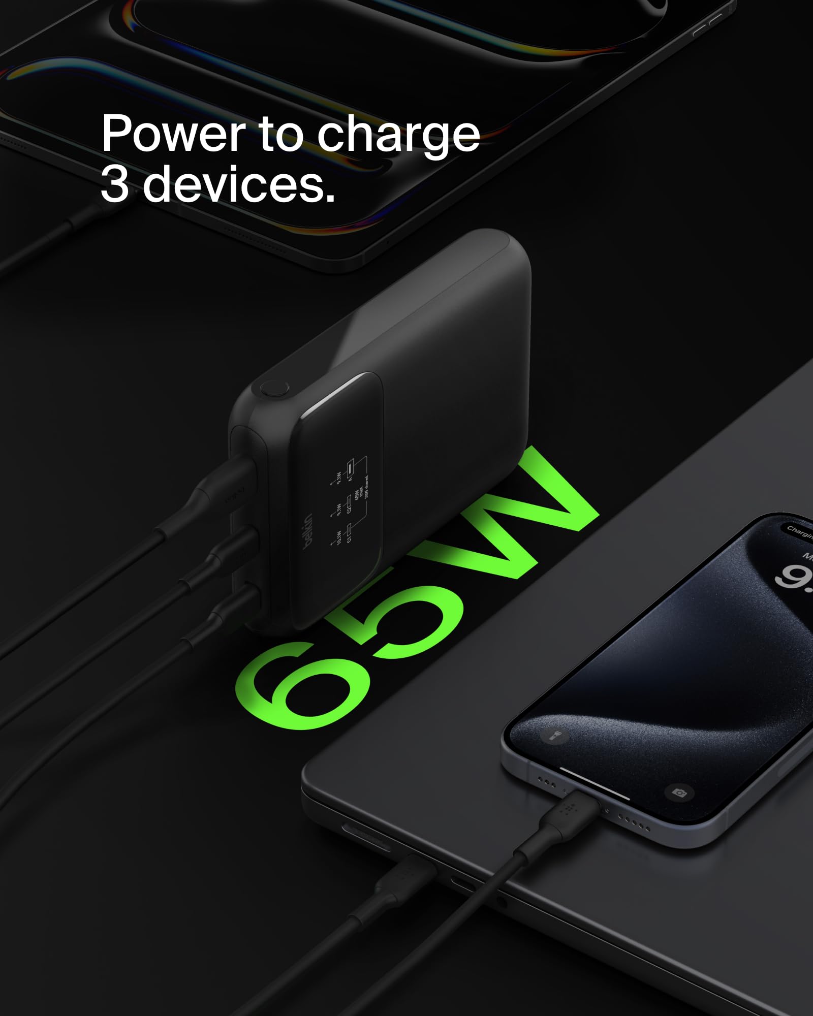 belkin-boostcharge-batterie-externe-20k-65w-avec-3-ports-et-cran image 4