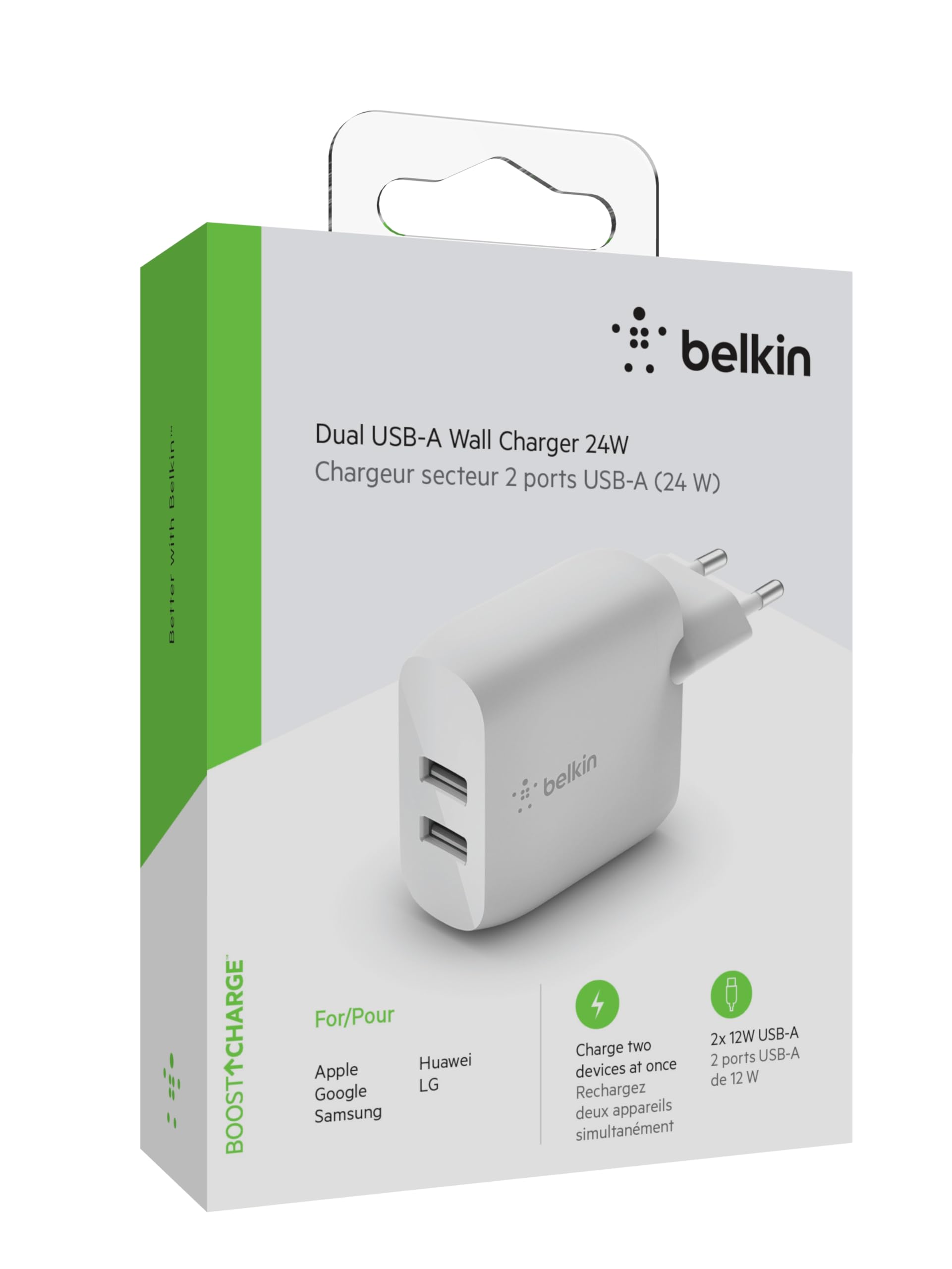 belkin-boostcharge-chargeur-secteur-double-port-usb-a-4-8-a-24-w image 2