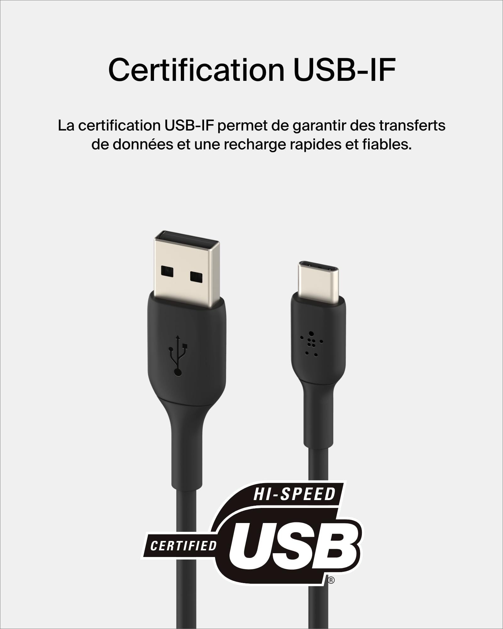 belkin-boostcharge-c-ble-usb-c-vers-usb-a-gaine-tress-e-2-m-noir image 3
