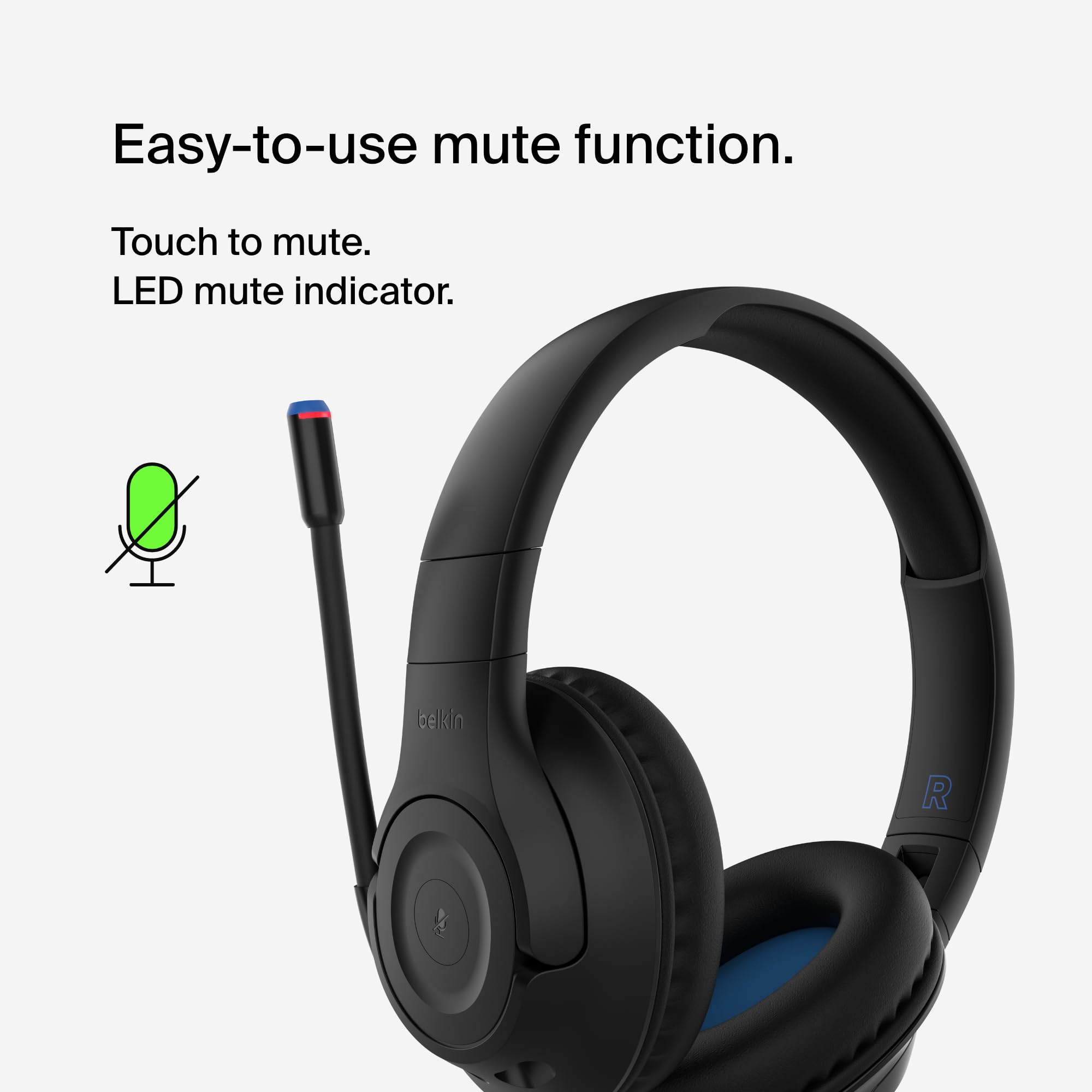 casque-bluetooth-belkin-soundform-inspire-pour-enfants-safe-sound-85db-micro-35h image 7
