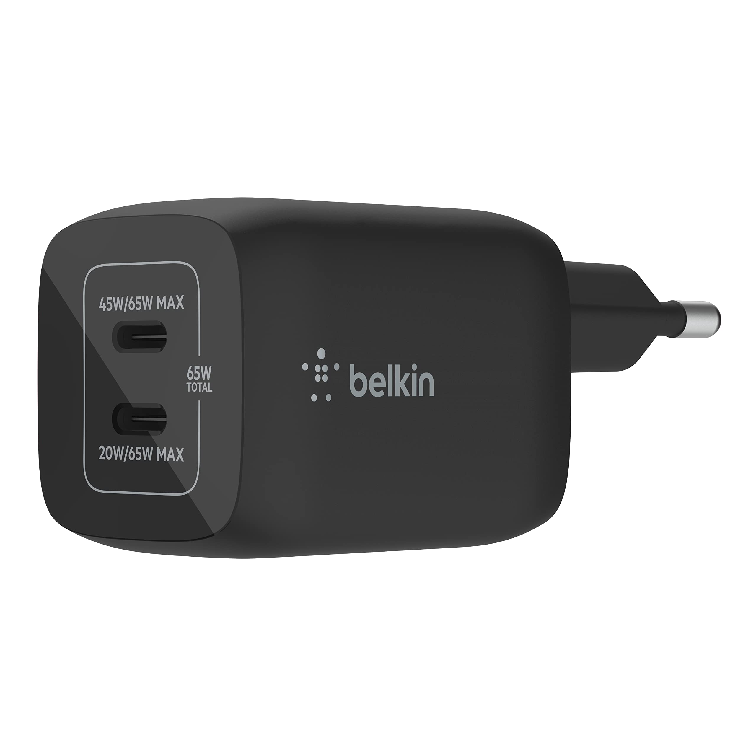 belkin-boostcharge-pro-chargeur-secteur-gan-65-w-double-usb-c-pour-macbook-iphon image 8