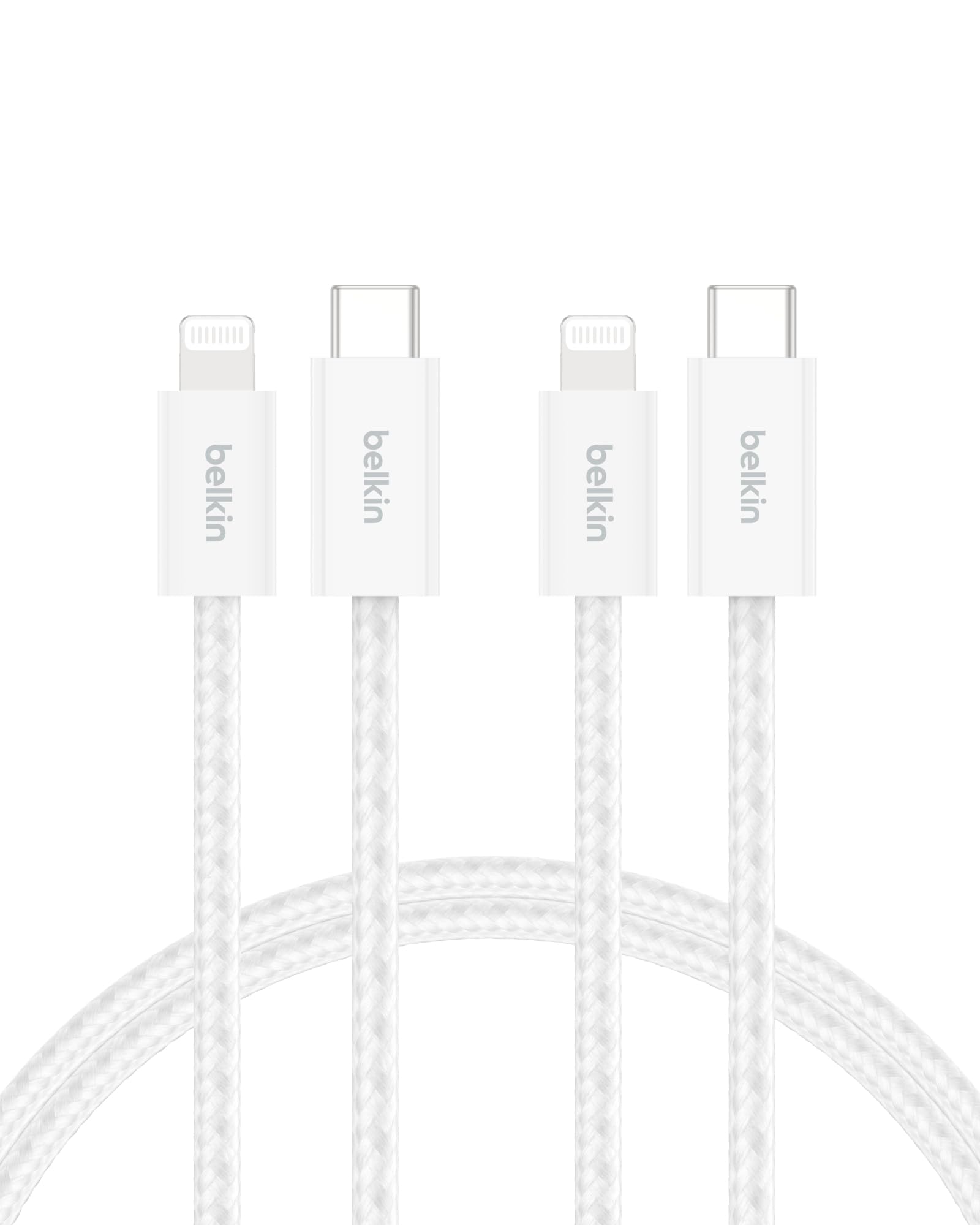 belkin-boostcharge-c-ble-usb-c-vers-lightning-pack-de-2-1-5-m-gaine-tress-e-char image 1