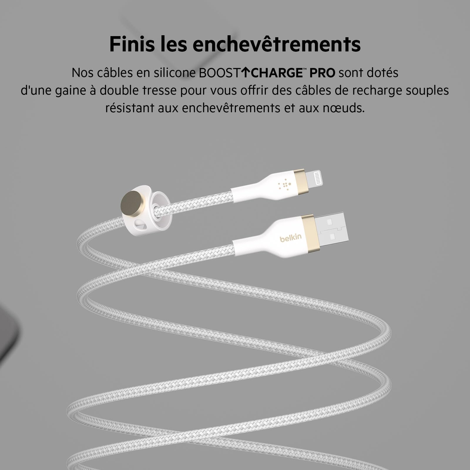 belkin-boostcharge-pro-flex-c-ble-usb-a-vers-lightning-3-m-gaine-tress-e-certifi image 4