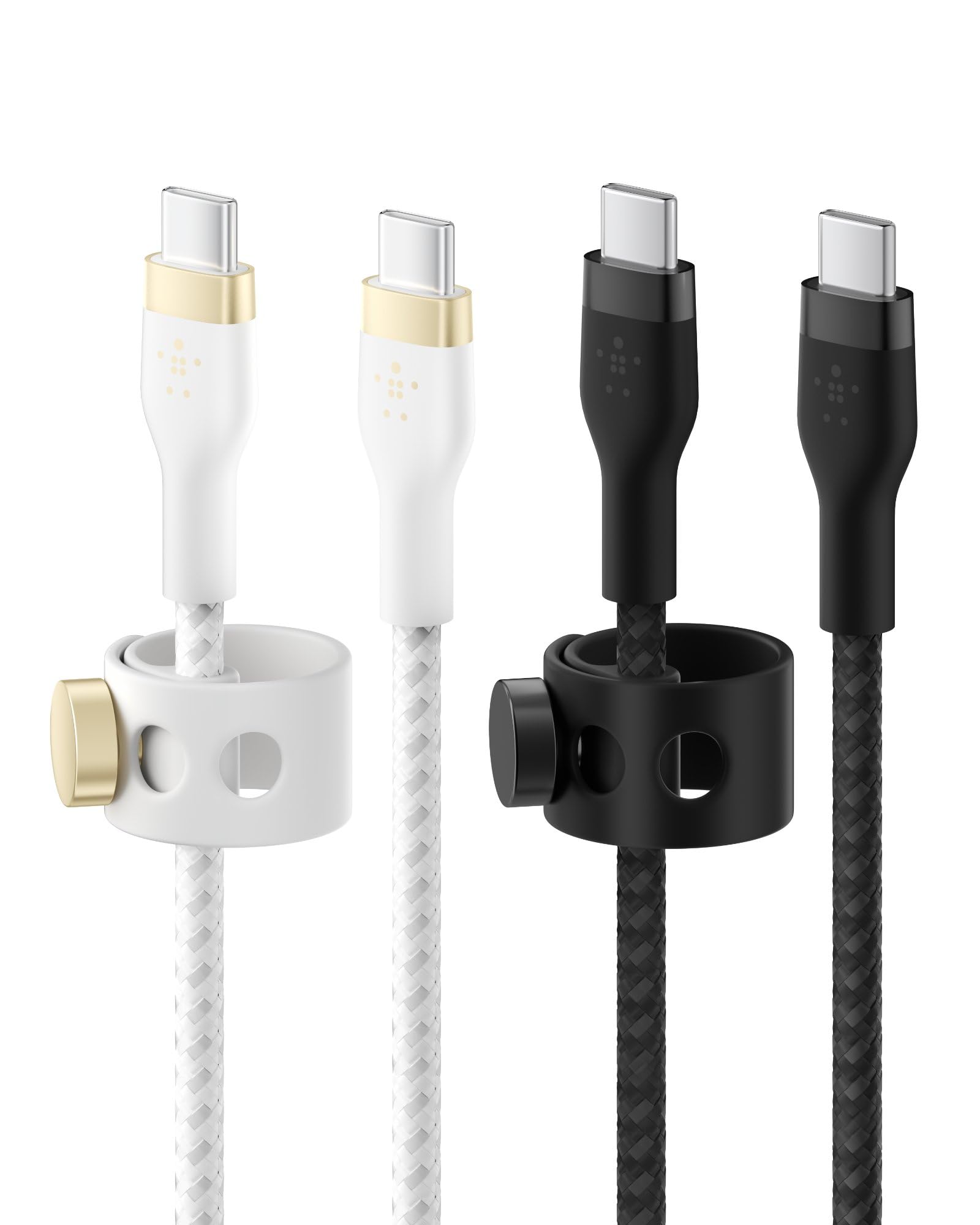 belkin-boostcharge-pro-flex-c-ble-usb-c-vers-usb-c-pack-de-2-1-m-blanc-et-noir-g image 1