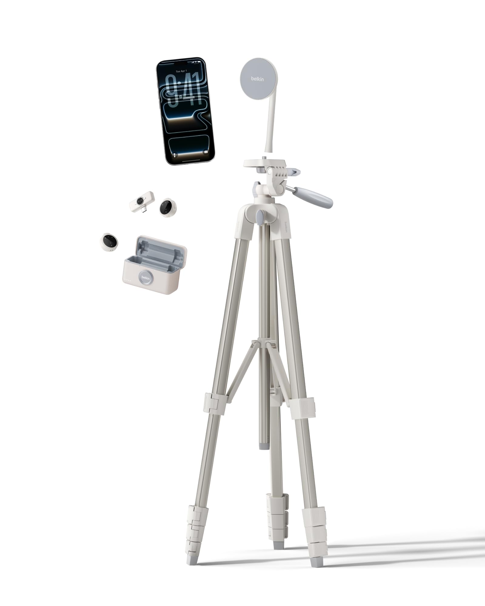 belkin-stage-kit-d-accessoires-pour-cr-ateurs-de-contenus-avec-tr-pied-support-m image 1