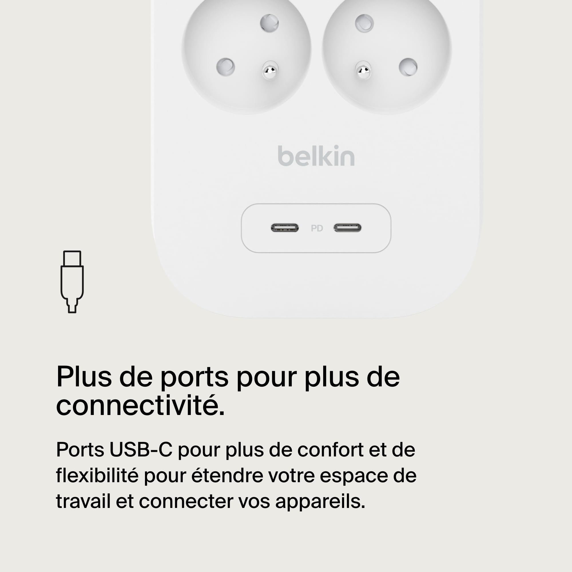 belkin-multiprise-parafoudre-8-prises-avec-2-ports-usb-c-pd-protection-900-joule image 6