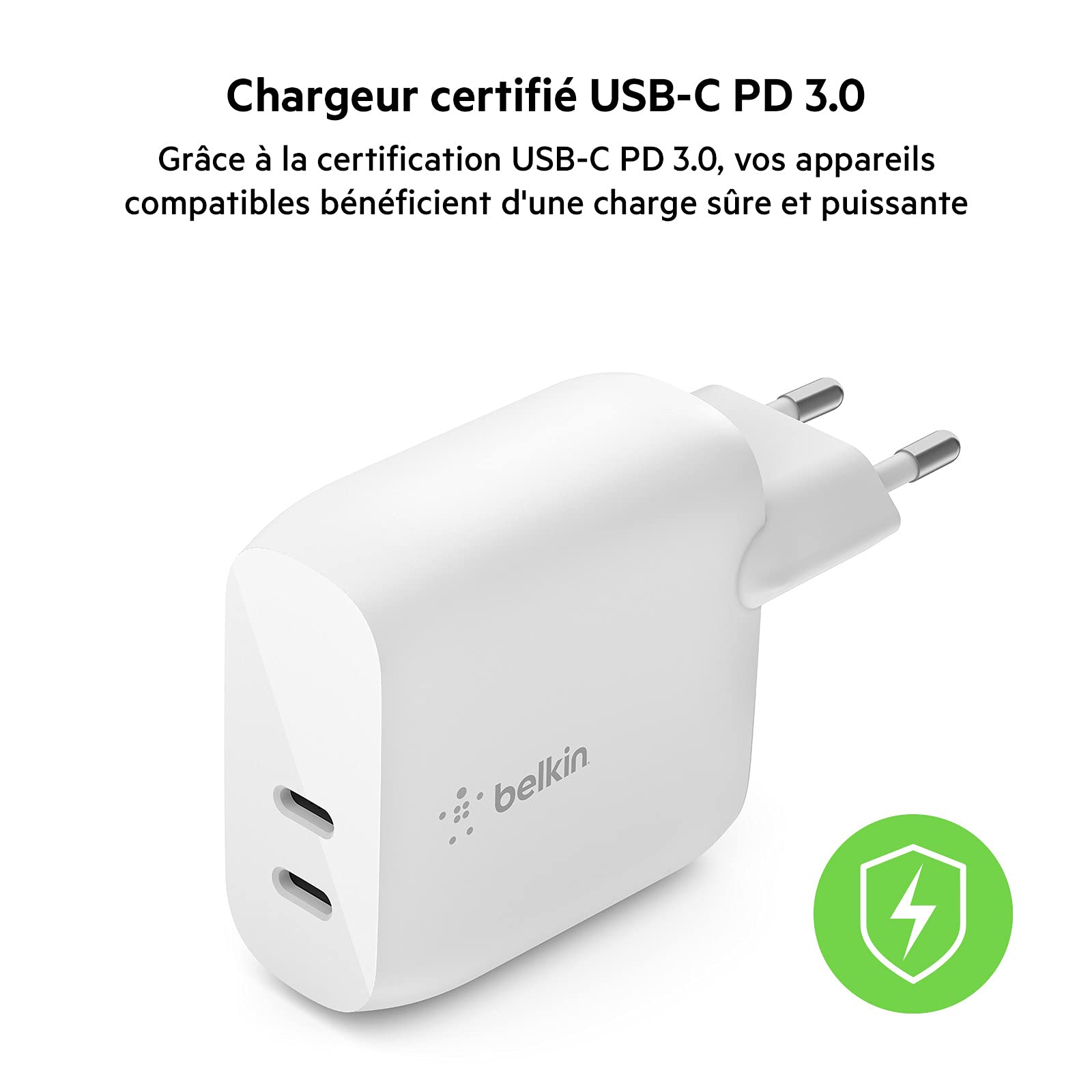 belkin-chargeur-secteur-double-port-usb-c-40-w-20-w-par-port-blanc image 4