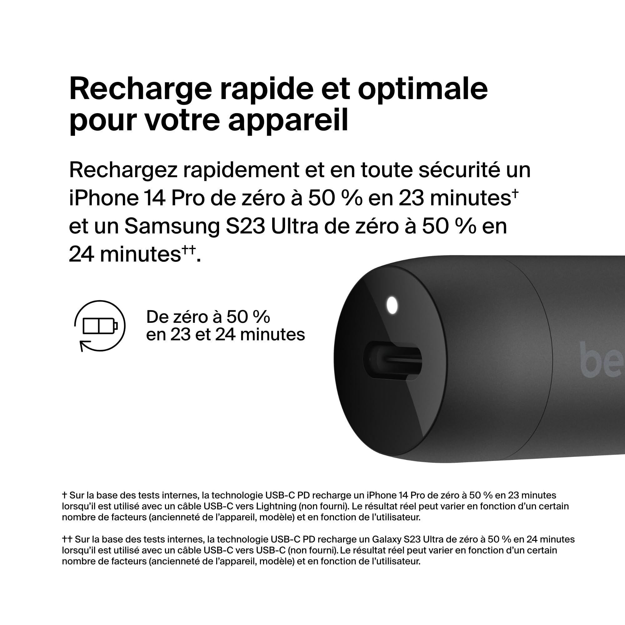 belkin-boostcharge-chargeur-de-voiture-30-w-usb-c-pd-pour-iphone-samsung-google- image 2