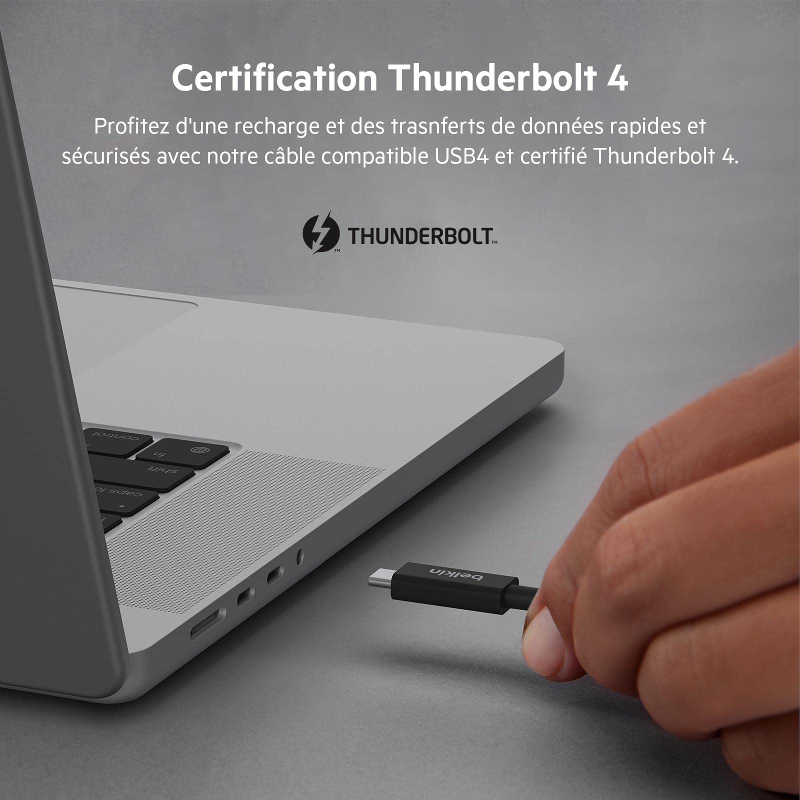 belkin-c-ble-actif-thunderbolt-4-usb-c-2m-40gbit-s-100w-power-delivery-compatibl image 3