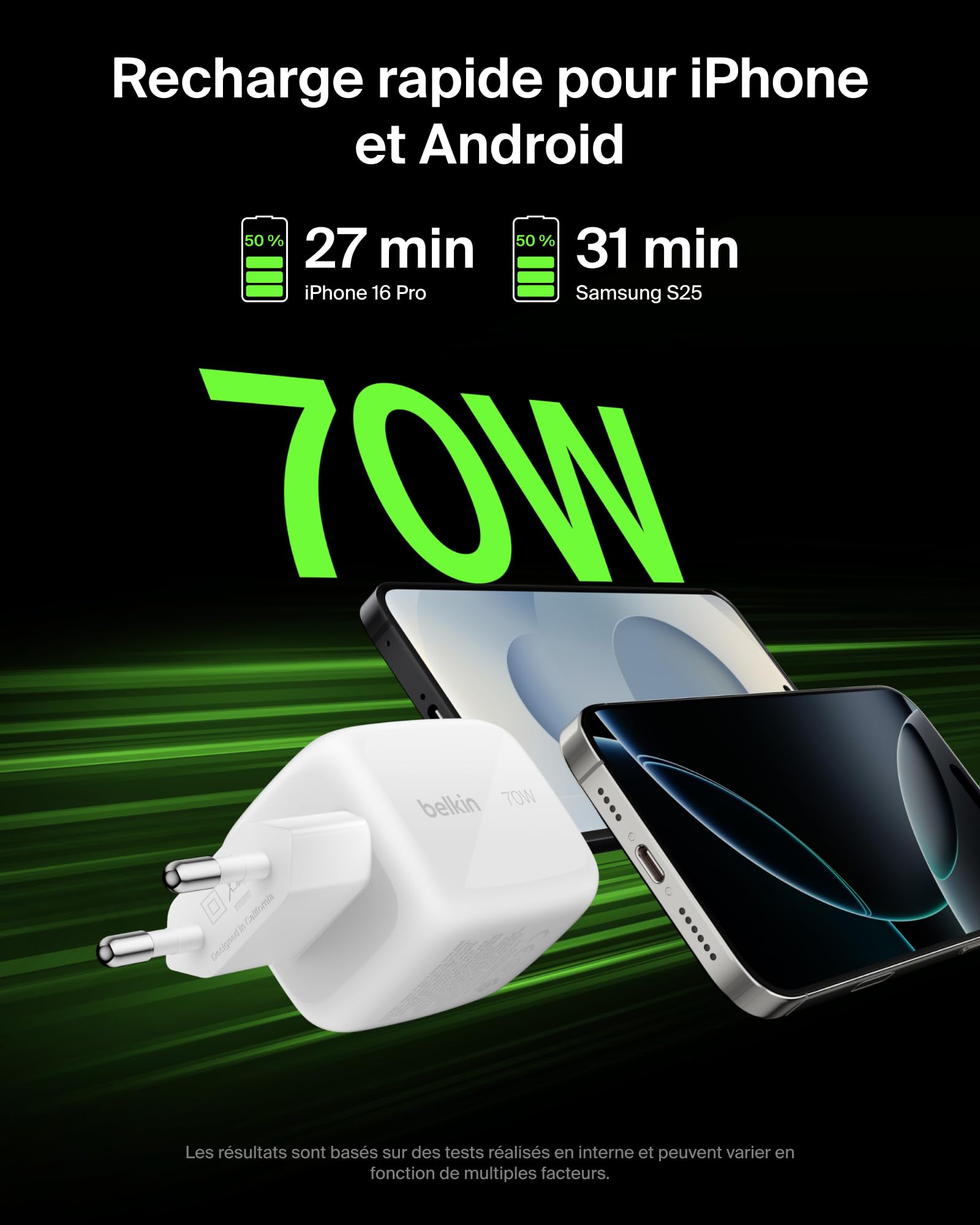 belkin-chargeur-usb-c-gan-70w-avec-2-ports-usb-c-et-1-port-usb-a-recharge-rapide image 4