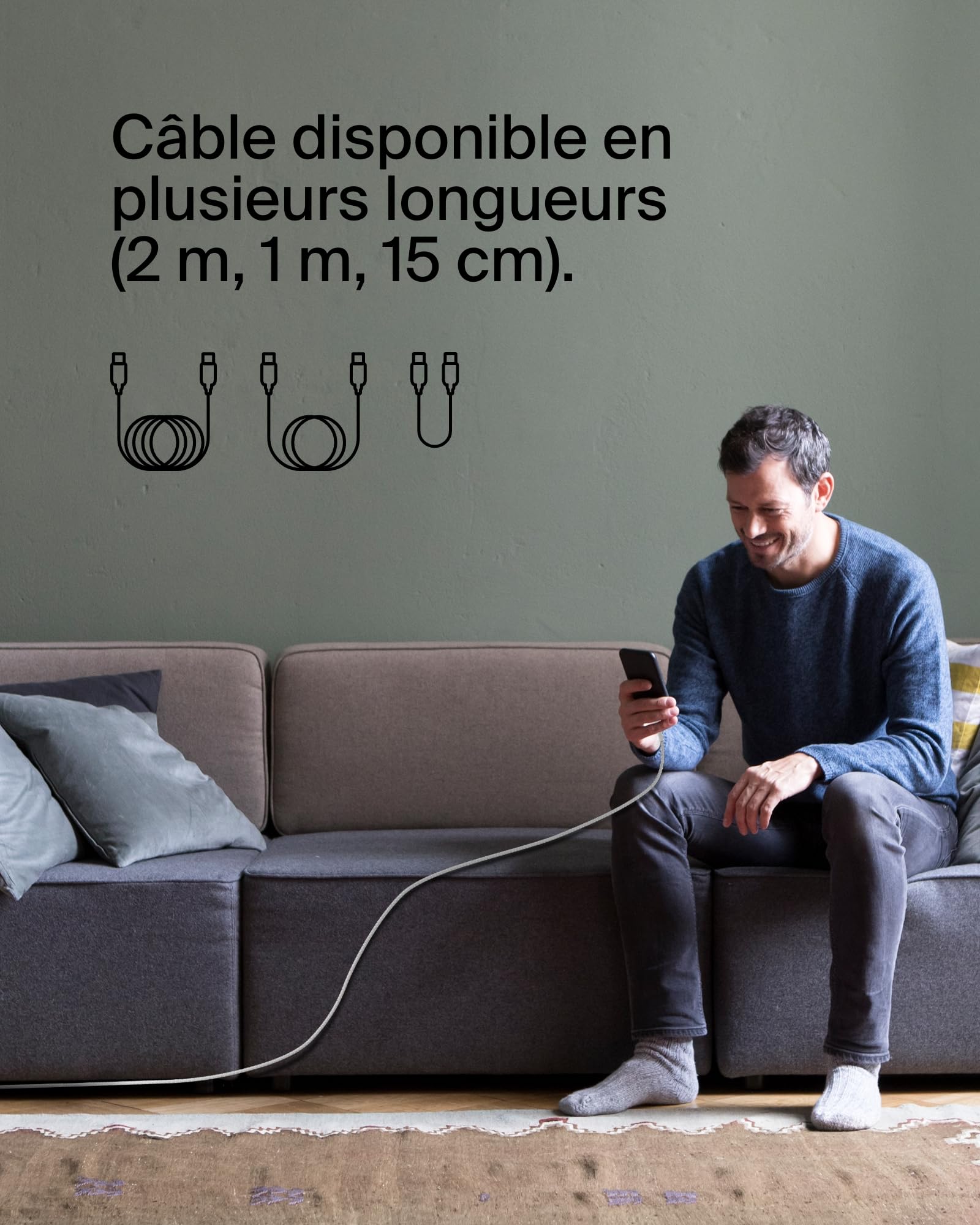 belkin-boostcharge-c-ble-usb-c-vers-usb-c-gaine-tress-e-2-m-blanc image 7