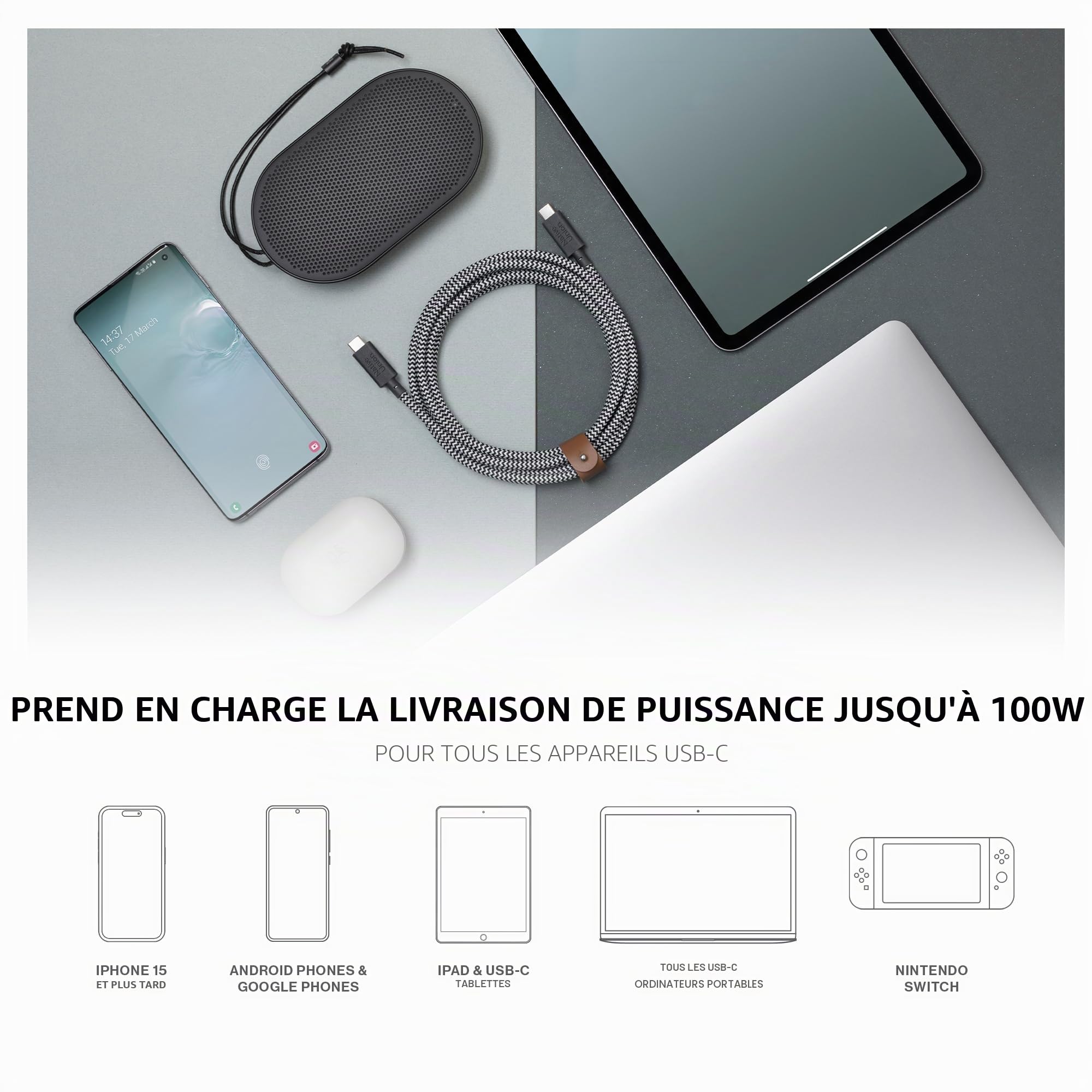native-union-belt-cable-xl-usb-c-100w-c-ble-ultra-r-sistant-3-m-marine image 3