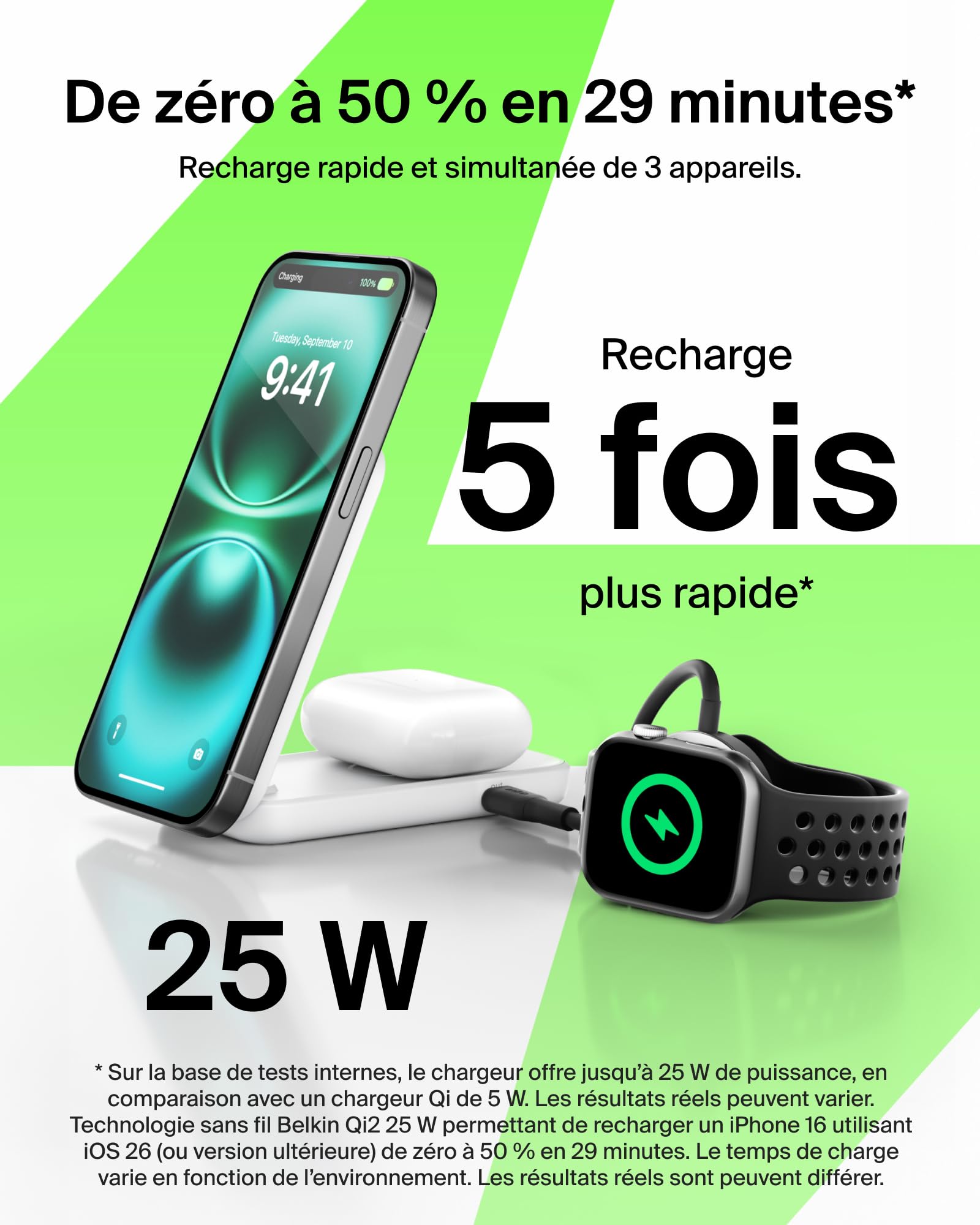 belkin-ultracharge-chargeur-induction-qi2-25-w-station-2-en-1-avec-charge-magsaf image 2