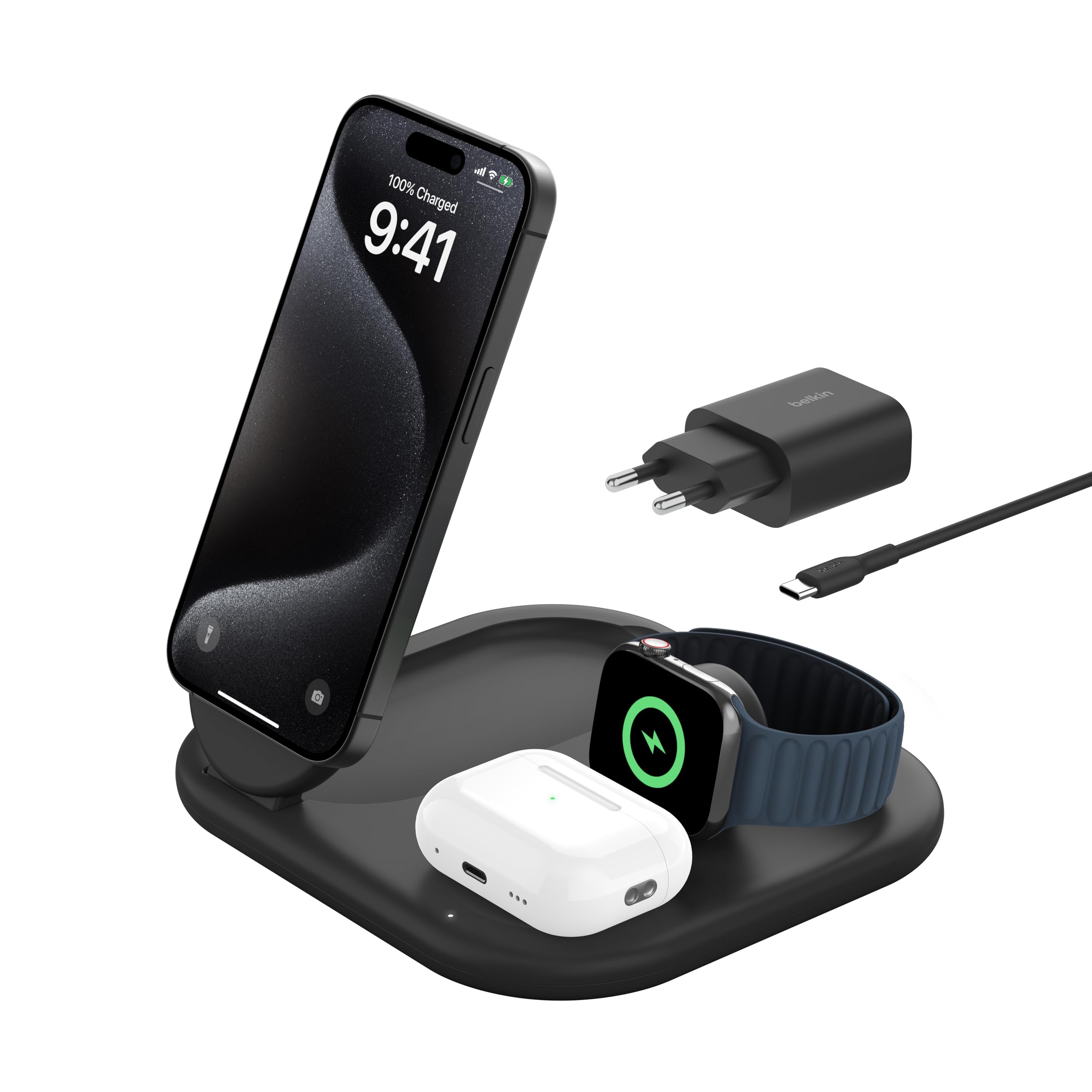 belkin-boostcharge-socle-de-recharge-3-en-1-aimant-et-pliable-qi2-15-w-compatibl image 4