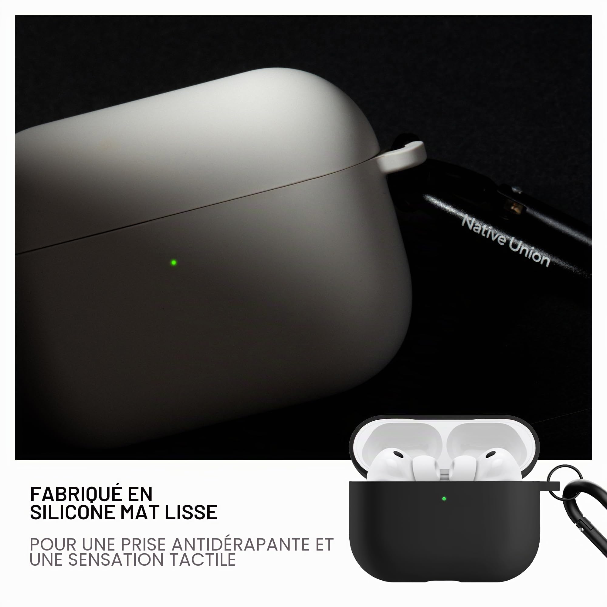 native-union-active-coque-pour-airpods-pro-3-silicone-doux-avec-clip-m-tallique- image 6