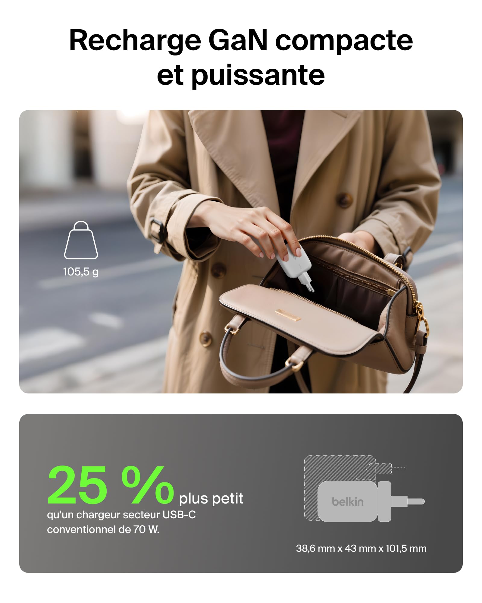 belkin-chargeur-usb-c-gan-70w-avec-2-ports-usb-c-et-1-port-usb-a-recharge-rapide image 3