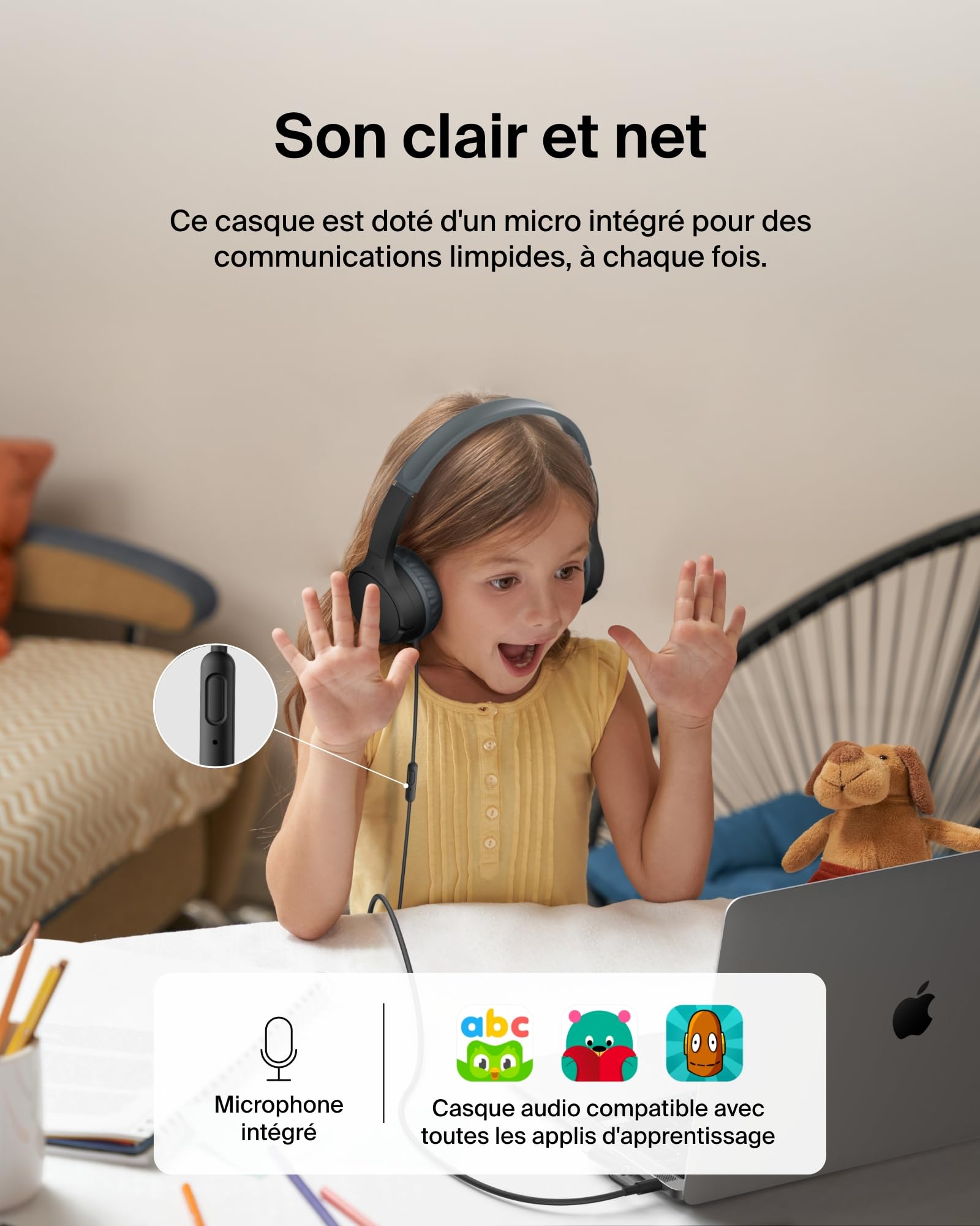 belkin-soundform-mini-casque-audio-enfant-filaire-avec-connecteurs-usb-c-et-3-5- image 4