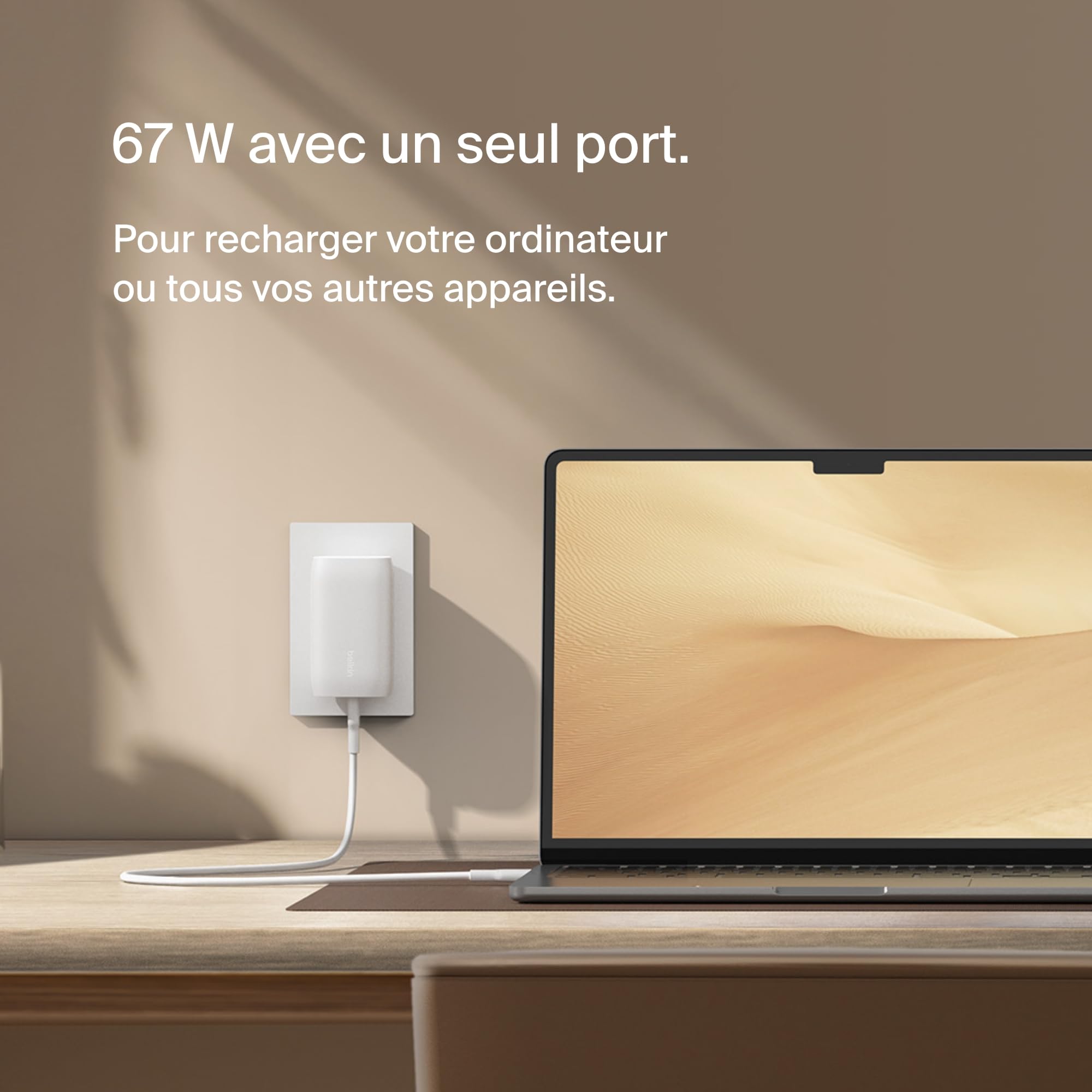 chargeur-belkin-boostcharge-67-w-3-ports-usb-c-pd-3-1-et-pps-blanc image 3