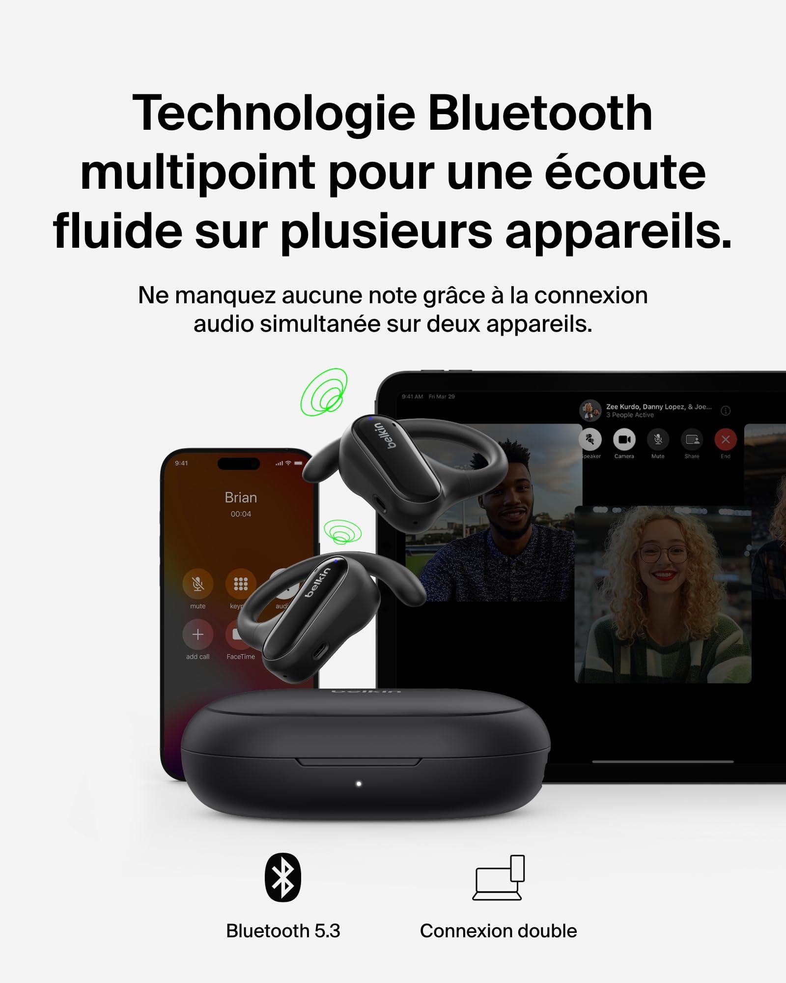 belkin-soundform-clearfit-couteurs-sans-fil-oreilles-libres-bluetooth-ipx5-26h-d image 5