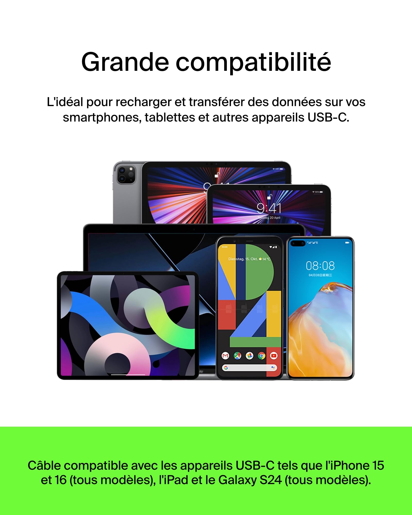 belkin-boostcharge-c-ble-usb-c-vers-usb-a-gaine-tress-e-2-m-noir image 5