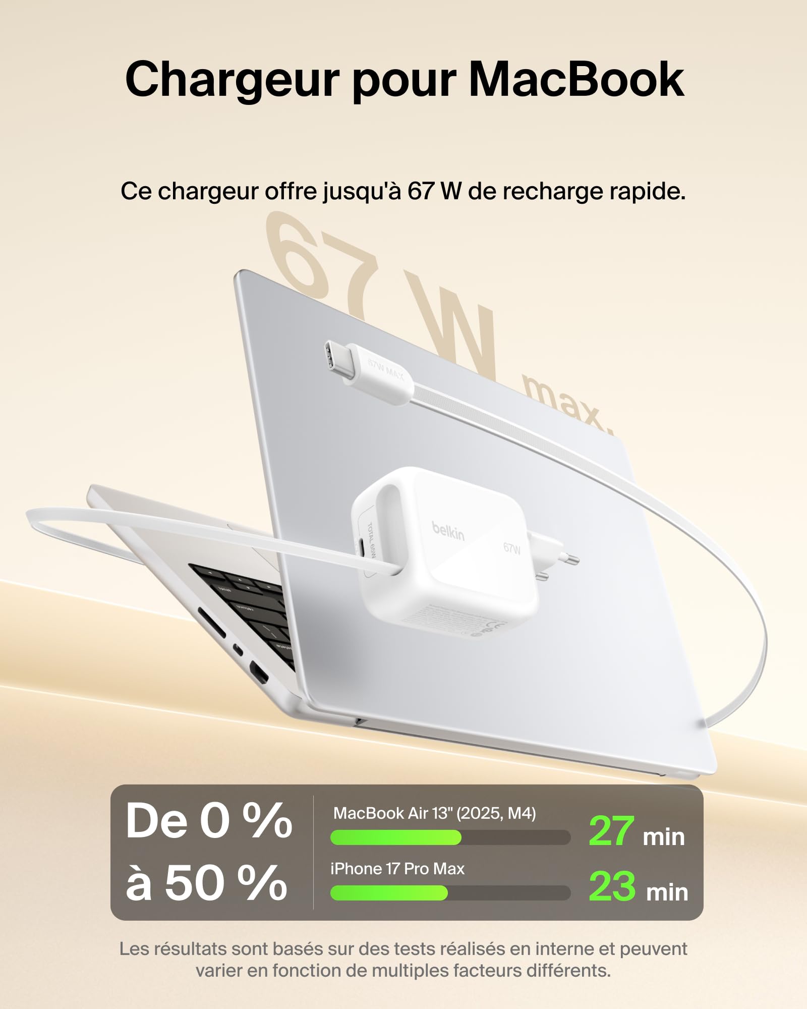 belkin-ultracharge-chargeur-usb-c-45-w-avec-c-ble-r-tractable-80-cm-pour-iphone- image 4