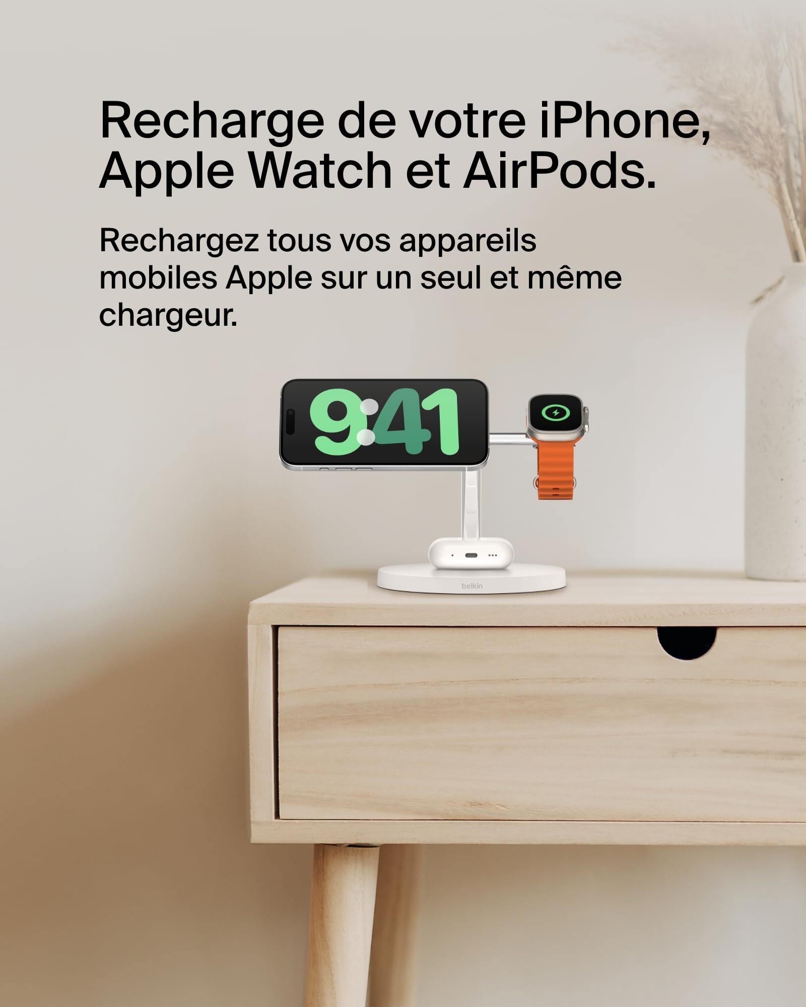 station-de-recharge-belkin-boostcharge-3-en-1-avec-qi2-compatible-magsafe-pour-i image 2