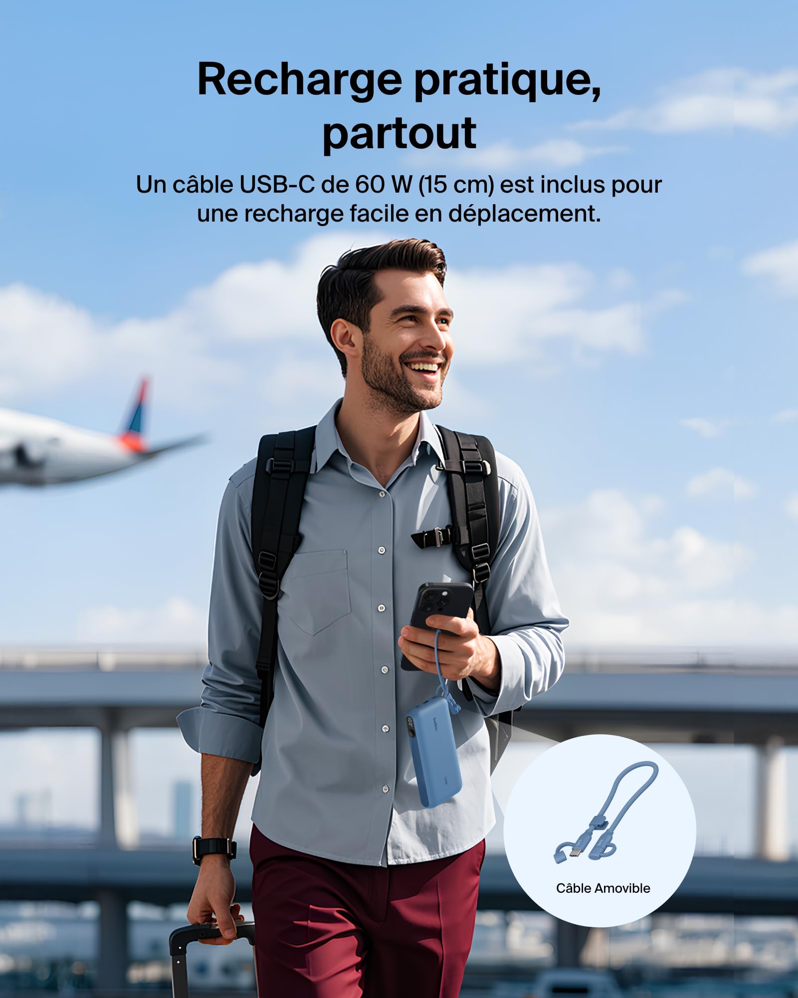 belkin-boostcharge-batterie-externe-20-000-mah-usb-c-power-bank-20-w-avec-cran-n image 6