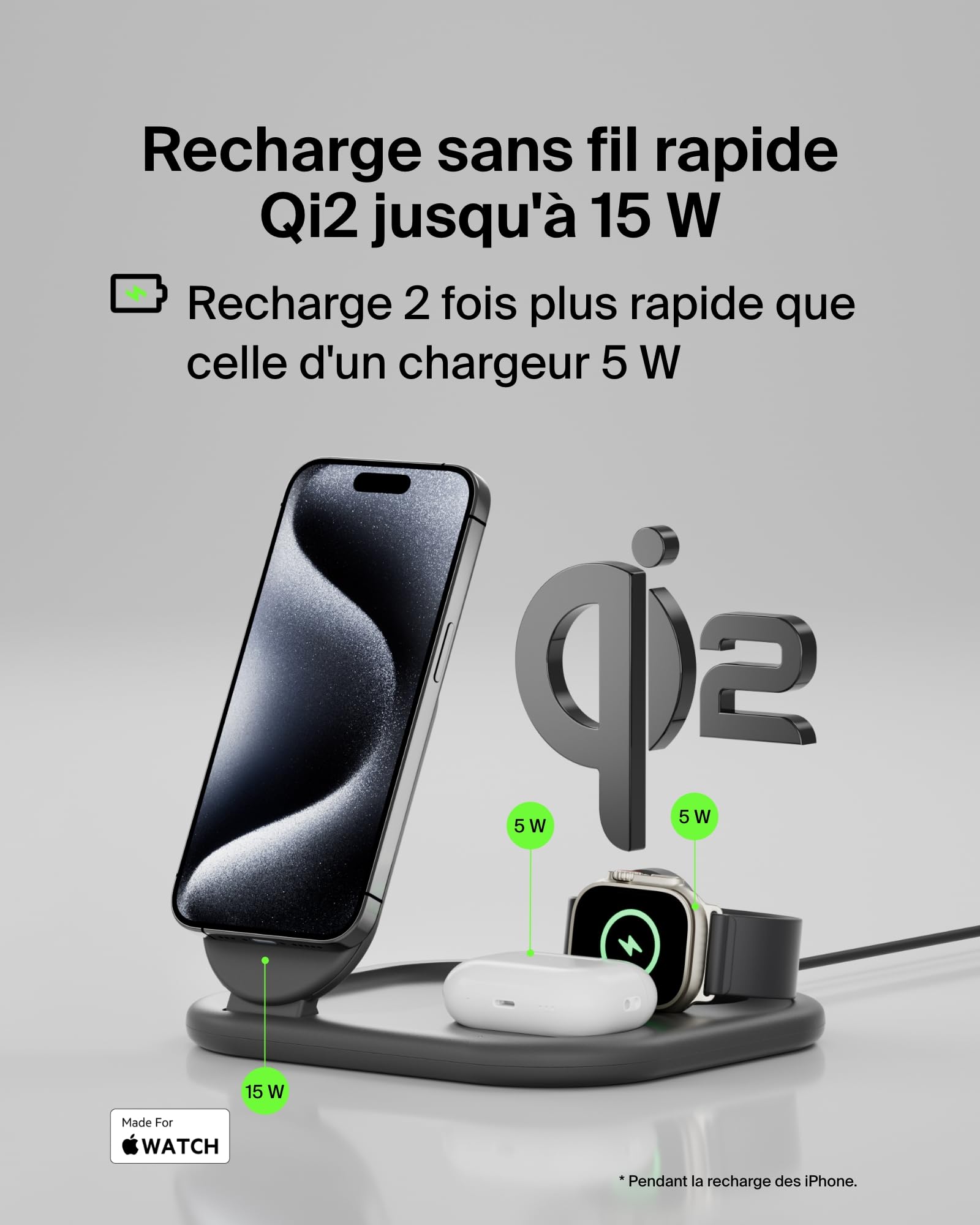 belkin-boostcharge-socle-de-recharge-3-en-1-aimant-et-pliable-qi2-15-w-compatibl image 2
