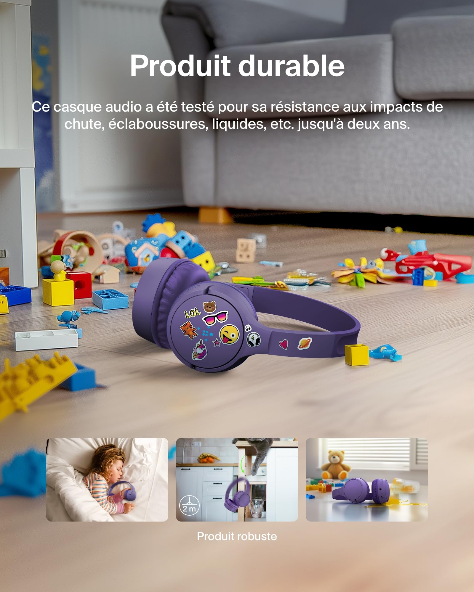 belkin-soundform-mini-casque-audio-sans-fil-pour-enfants-avec-micro-int-gr-viole image 5