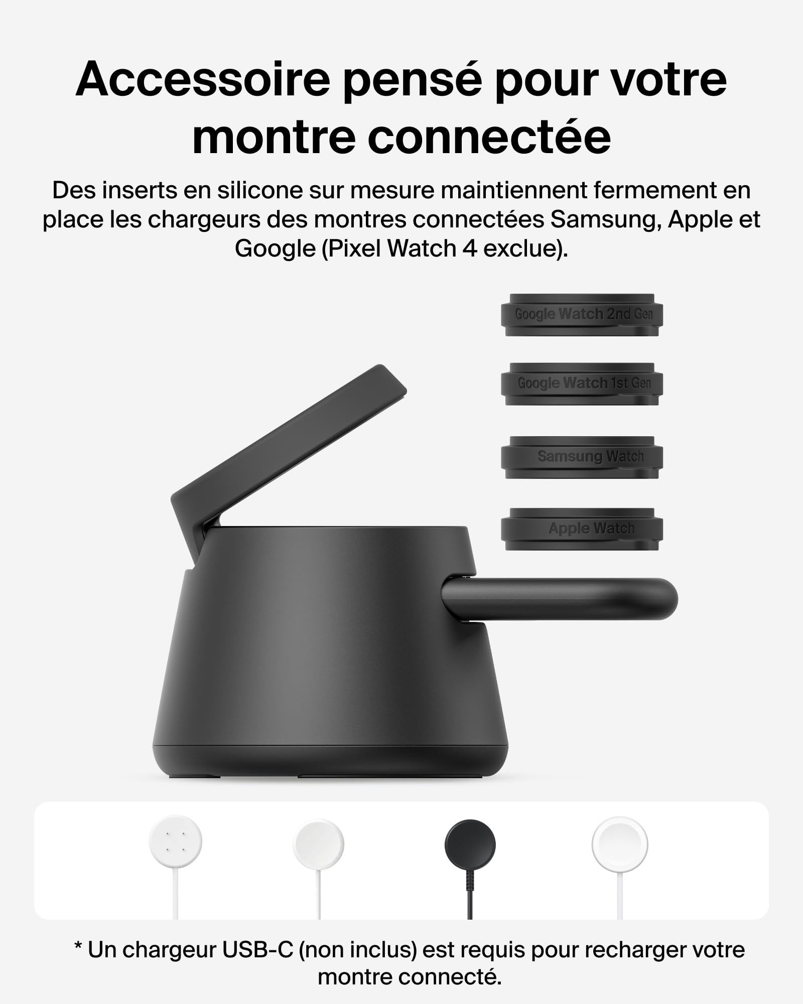belkin-ultracharge-station-de-charge-3-en-1-avec-usb-c-pour-montre-connect-e-qi2 image 2