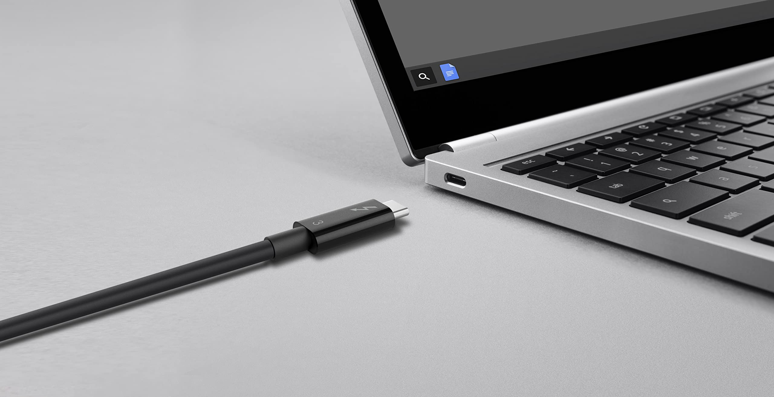 c-ble-belkin-thunderbolt-3-usb-c-vers-usb-c-40-gbit-s-5k-100w-0-5m-noir-certifi image 4