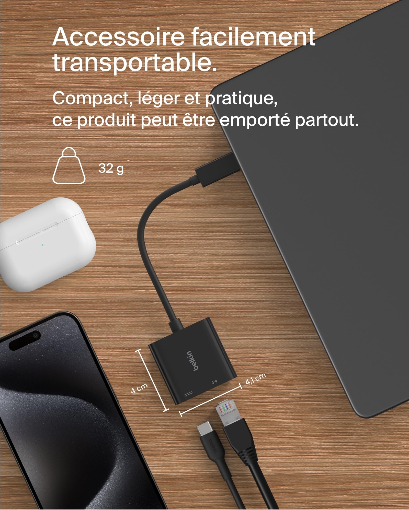 belkin-connect-adaptateur-usb-c-vers-ethernet-recharge-100w-gigabit-ethernet-com image 4