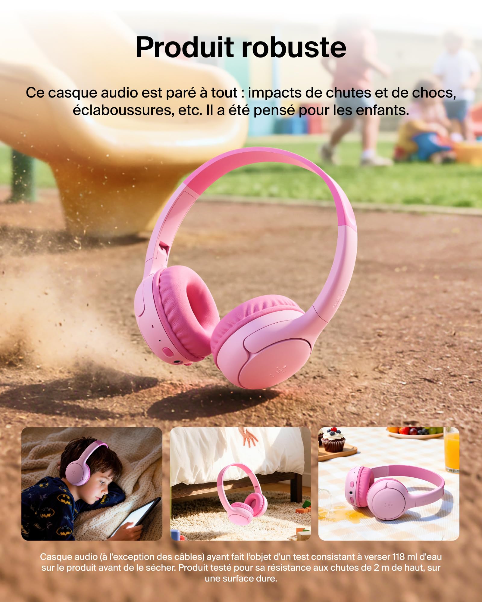 belkin-soundform-mini-2-casque-audio-sans-fil-pour-enfants-bluetooth-55-h-d-auto image 6