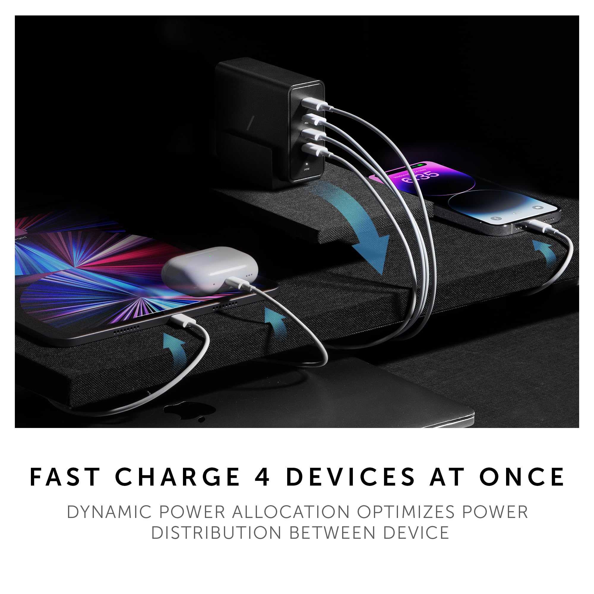 native-union-fast-gan-charger-pd-140w-station-de-charge-4-ports-usb-c-avec-suppo image 3