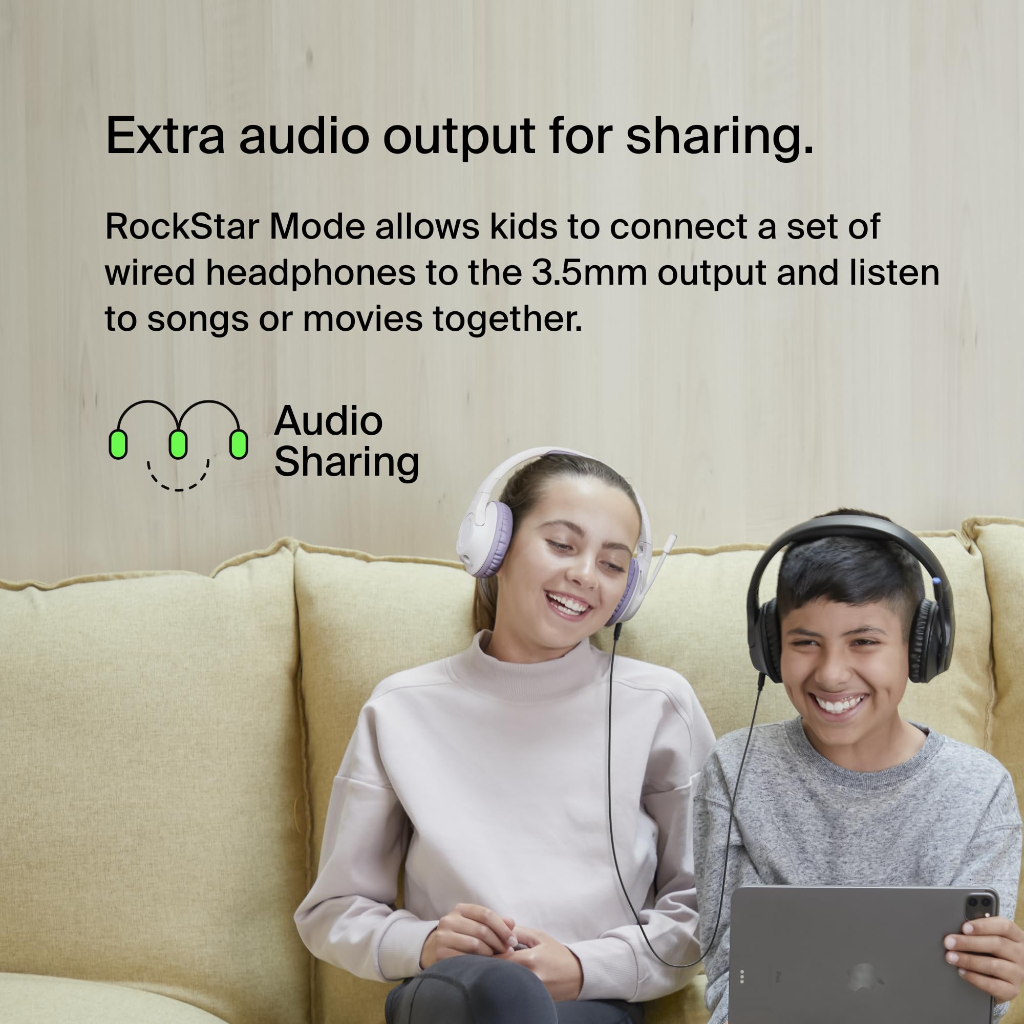 casque-bluetooth-belkin-soundform-inspire-pour-enfants-safe-sound-85db-micro-35h image 3