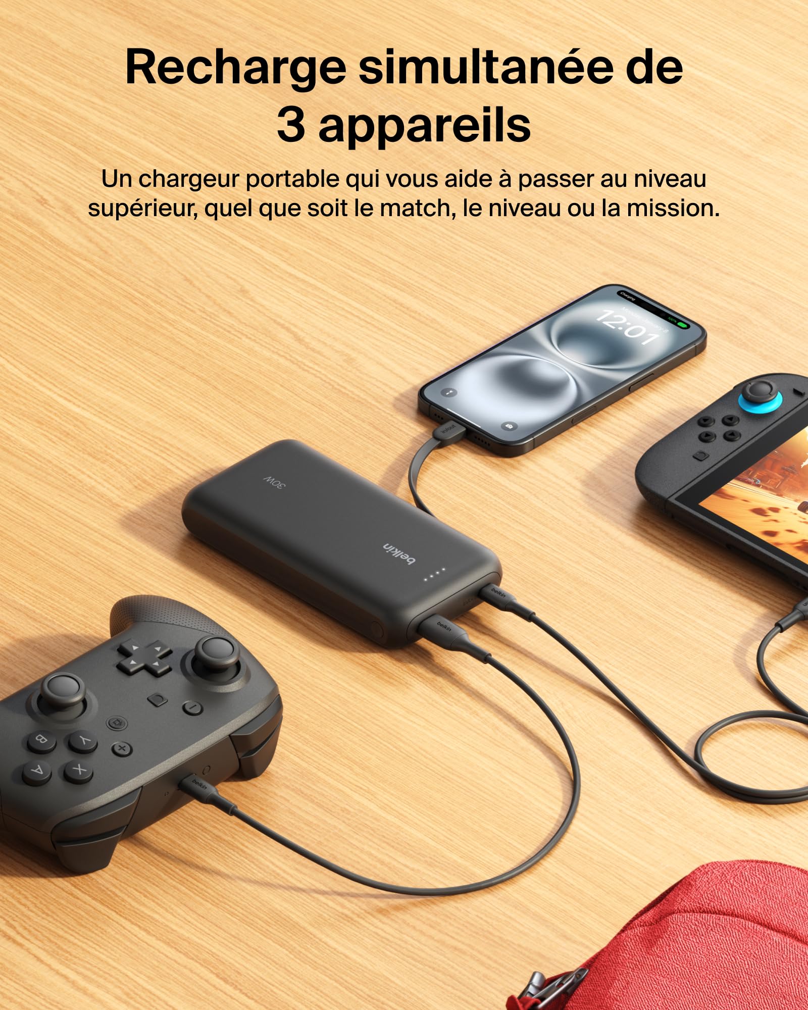 belkin-gaming-batterie-externe-20000mah-30-w-avec-c-ble-usb-c-int-gr-chargeur-po image 4