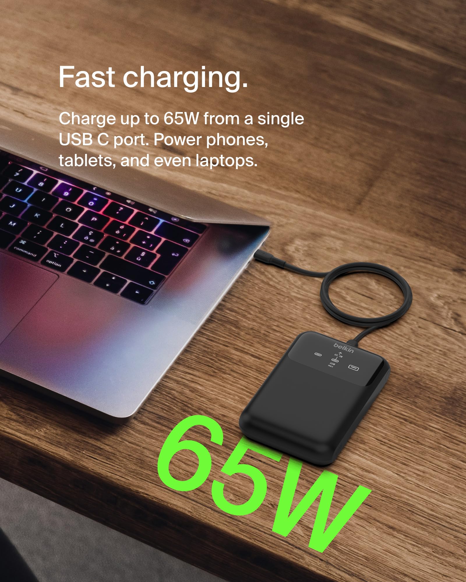 belkin-boostcharge-batterie-externe-20k-65w-avec-3-ports-et-cran image 2