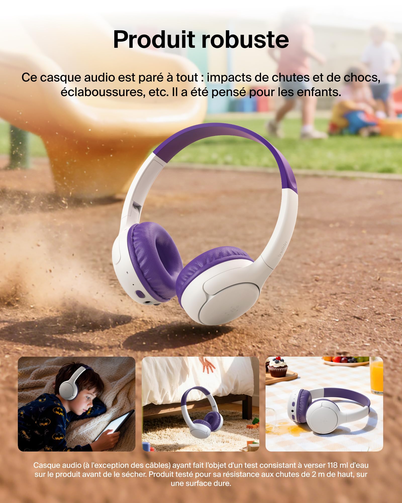 belkin-soundform-mini-2-casque-audio-sans-fil-pour-enfants-bluetooth-55-h-d-auto-2 image 6